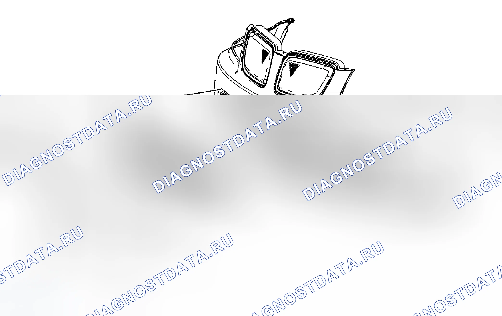 Рис. 5: Замена решетки Fascia - передний бампер - нижний (торрент). Chevrolet Equinox I