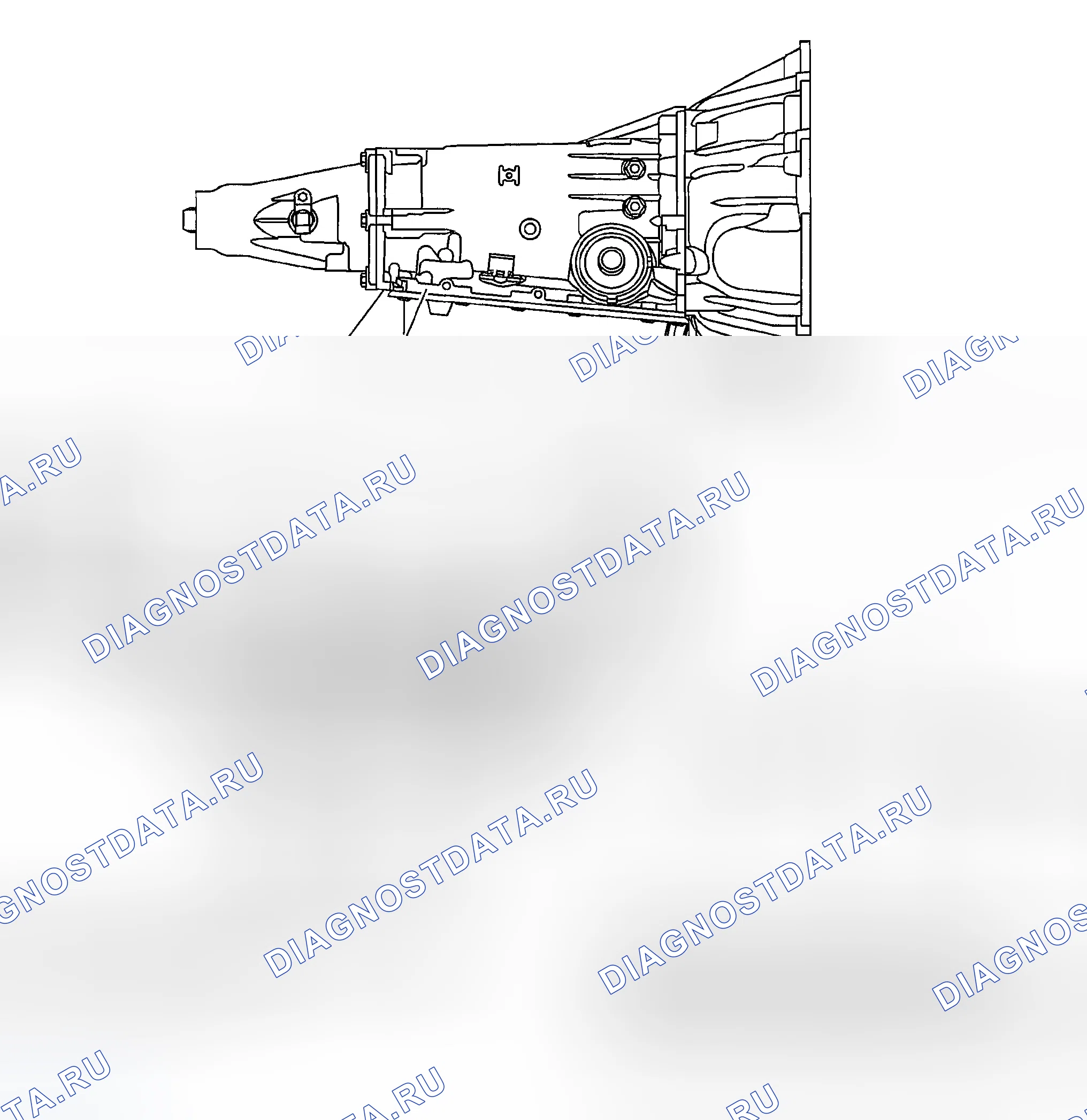 Рис. 403: Идентификационная информация о передаче. Chevrolet Chevy Express H2500 