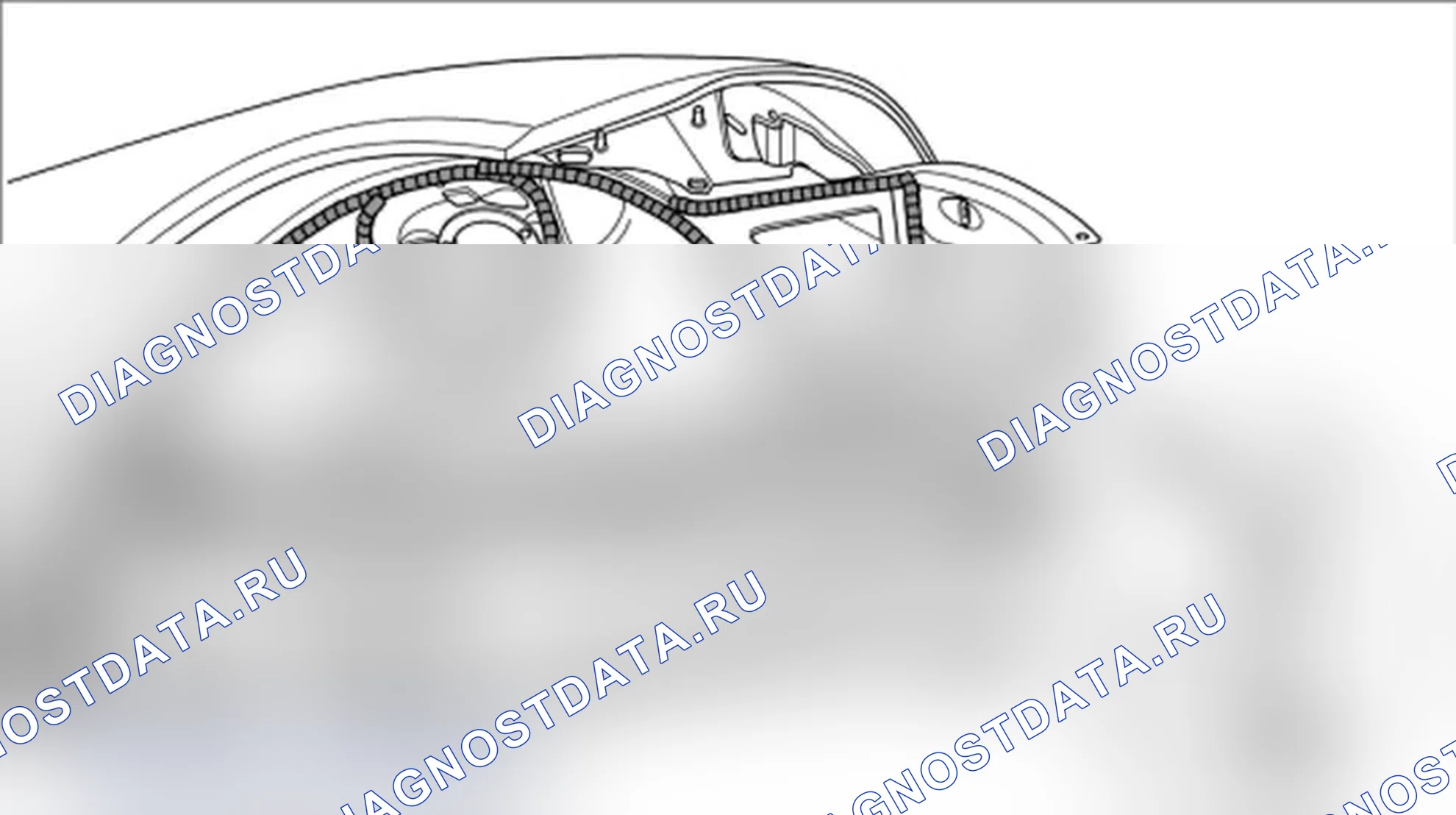 Рис. 817: Нижняя часть заднего конца по бокам. Porsche Boxster S 987