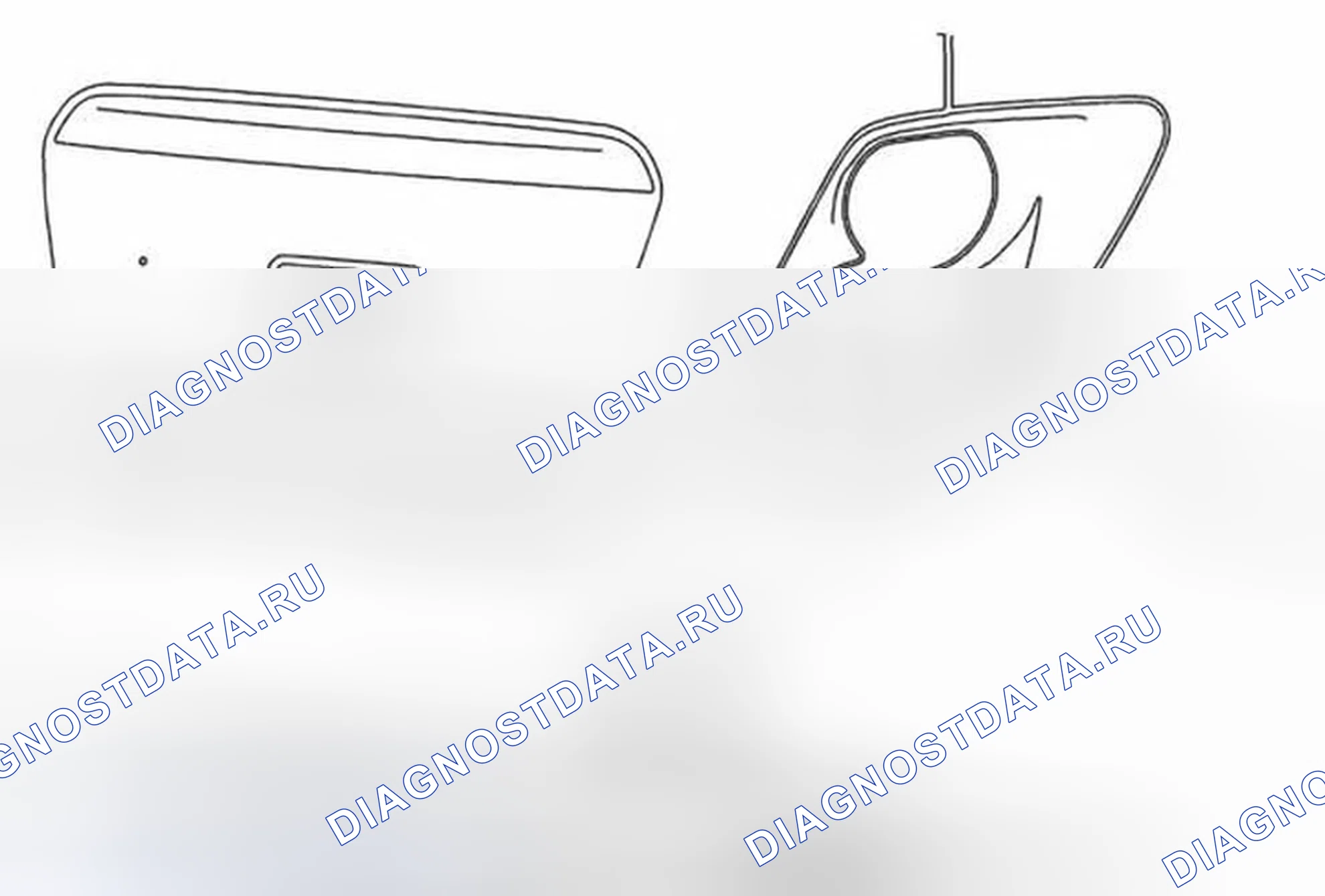 Рис. 15: Замена крышки отверстия доступа заднего бампера Fascia Tow. Chevrolet Sonic I