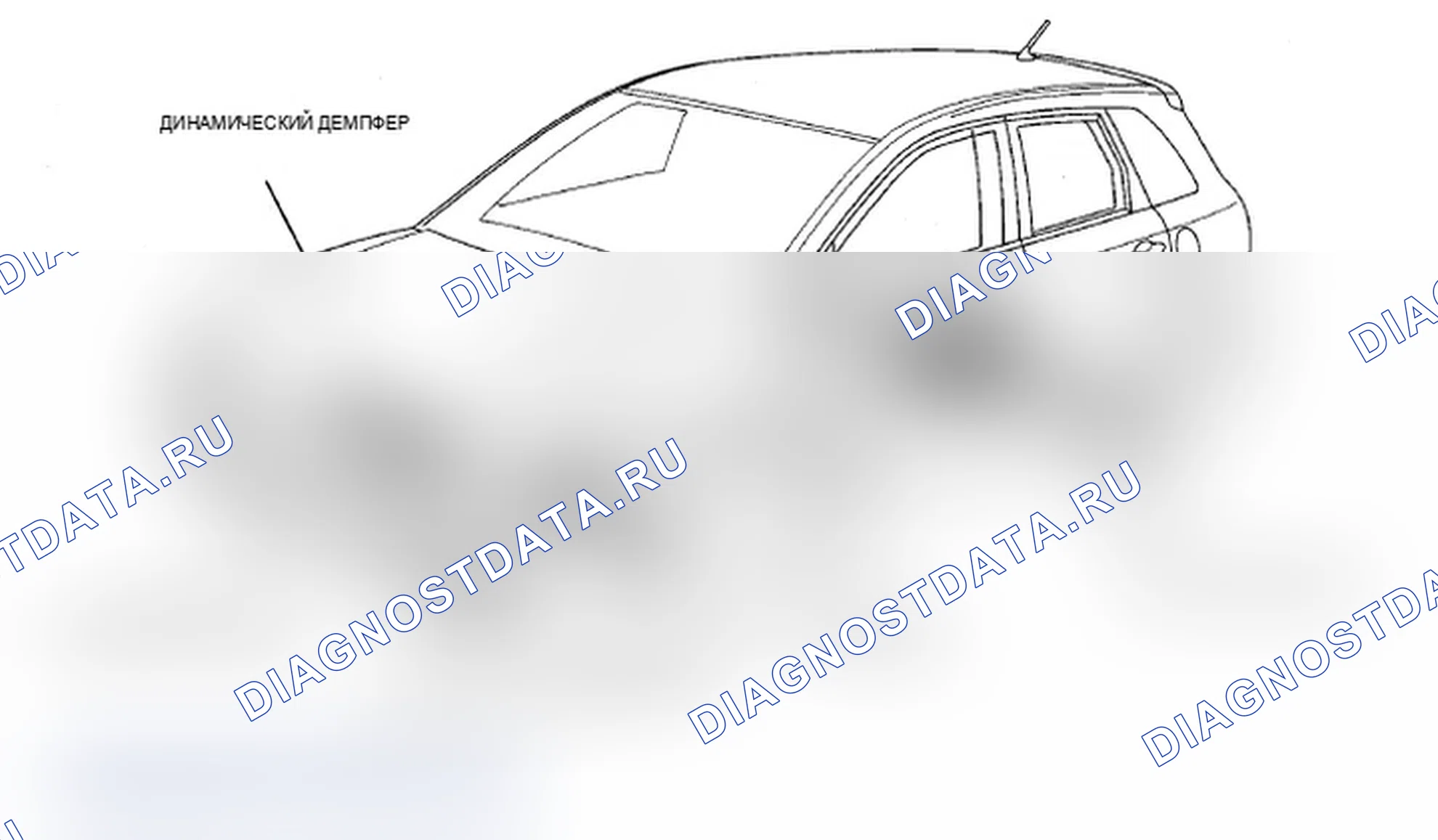 Рис. 2: Индекс расположения компонентов. Acura RDX I рестайлинг