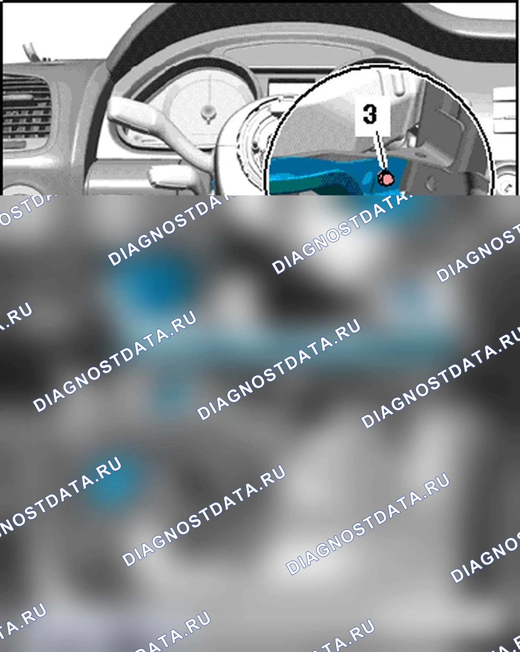 Рис. 28: КОЛЕННАЯ СКОБА СО СТОРОНЫ ВОДИТЕЛЯ. Audi Q7 4L рестайлинг