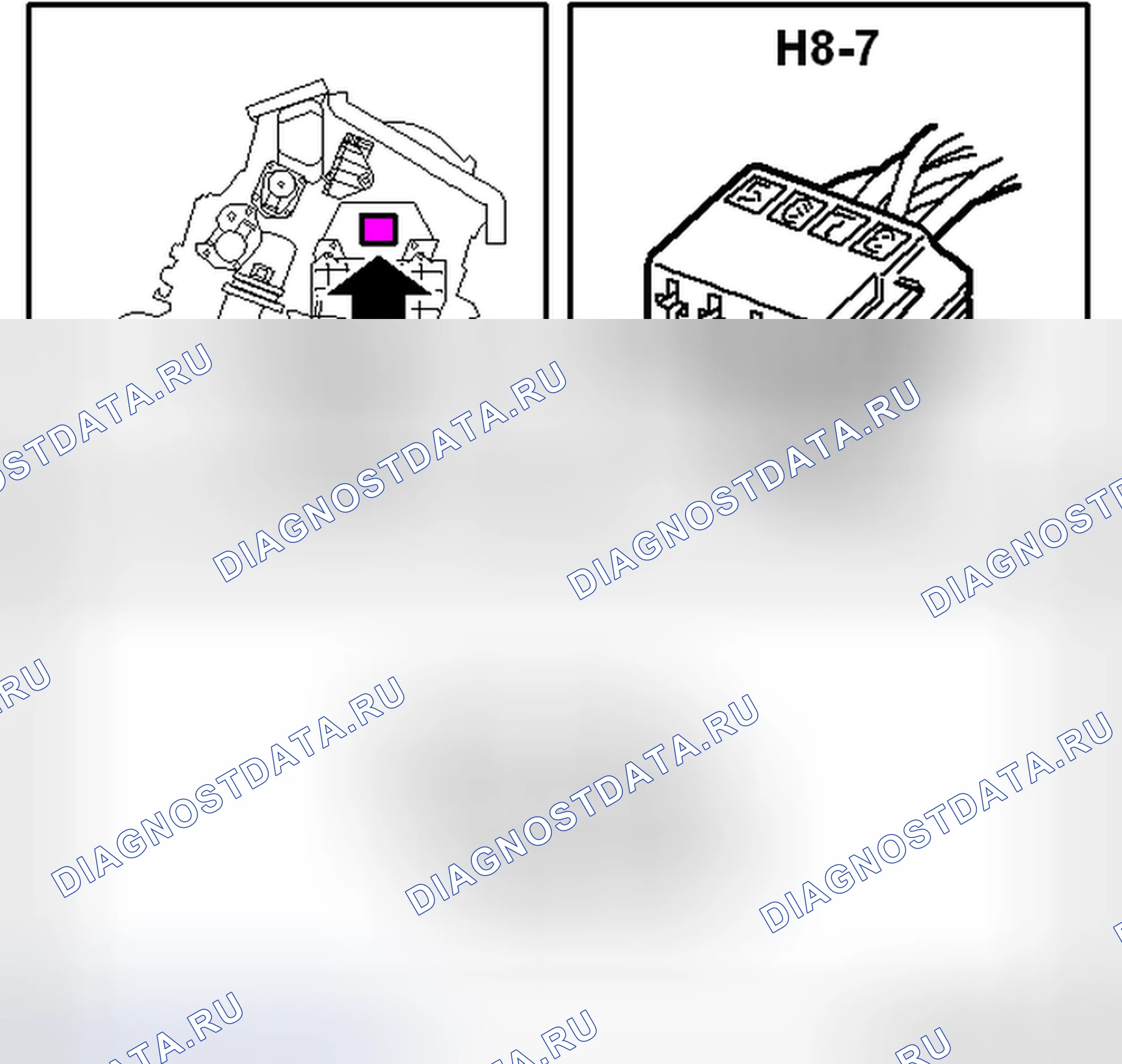 Рис. 331: Разъем H8-7. Kia Picanto III