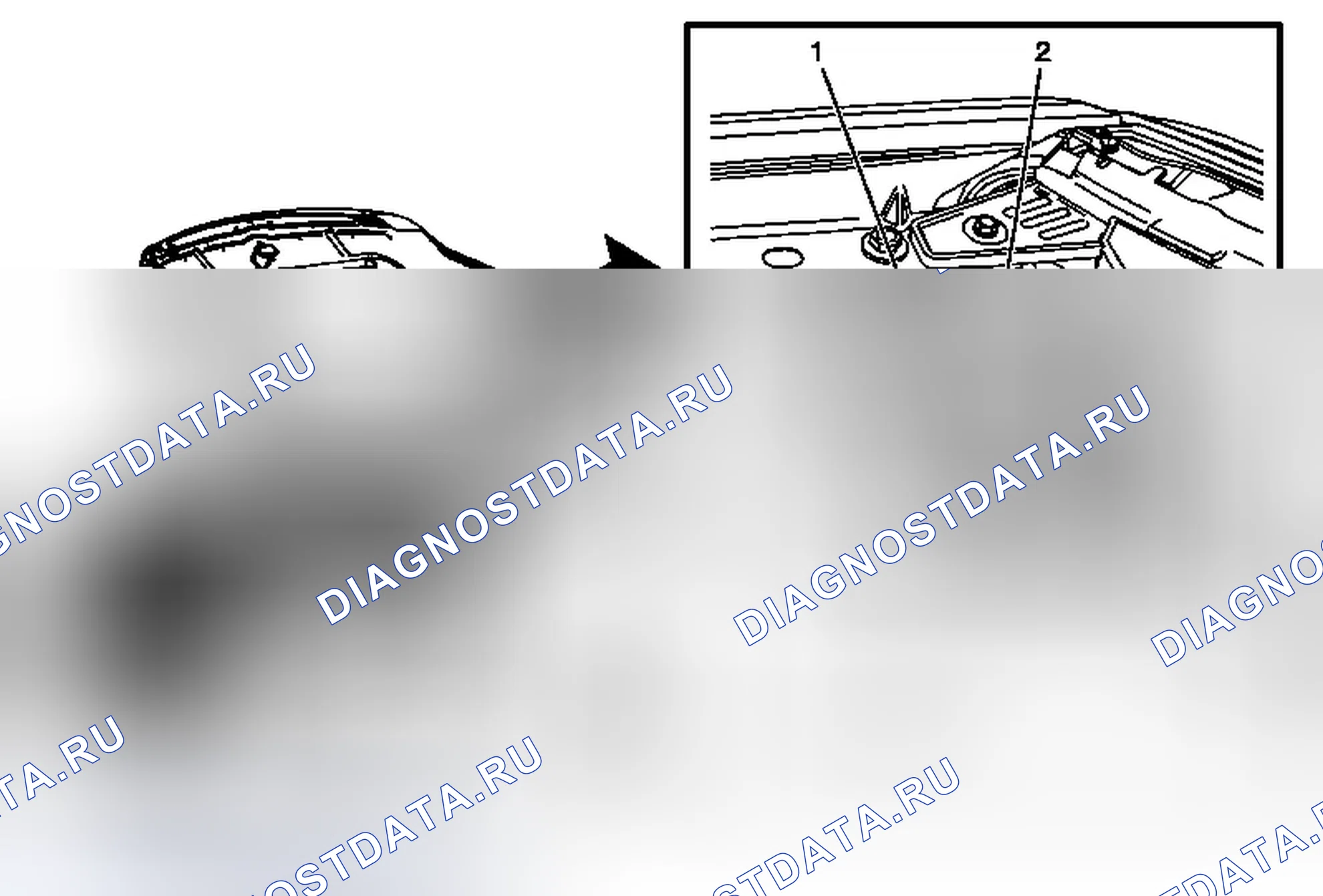 Рис. 42: Замена лампы сигнала парковки и поворота (местность). Chevrolet Equinox II