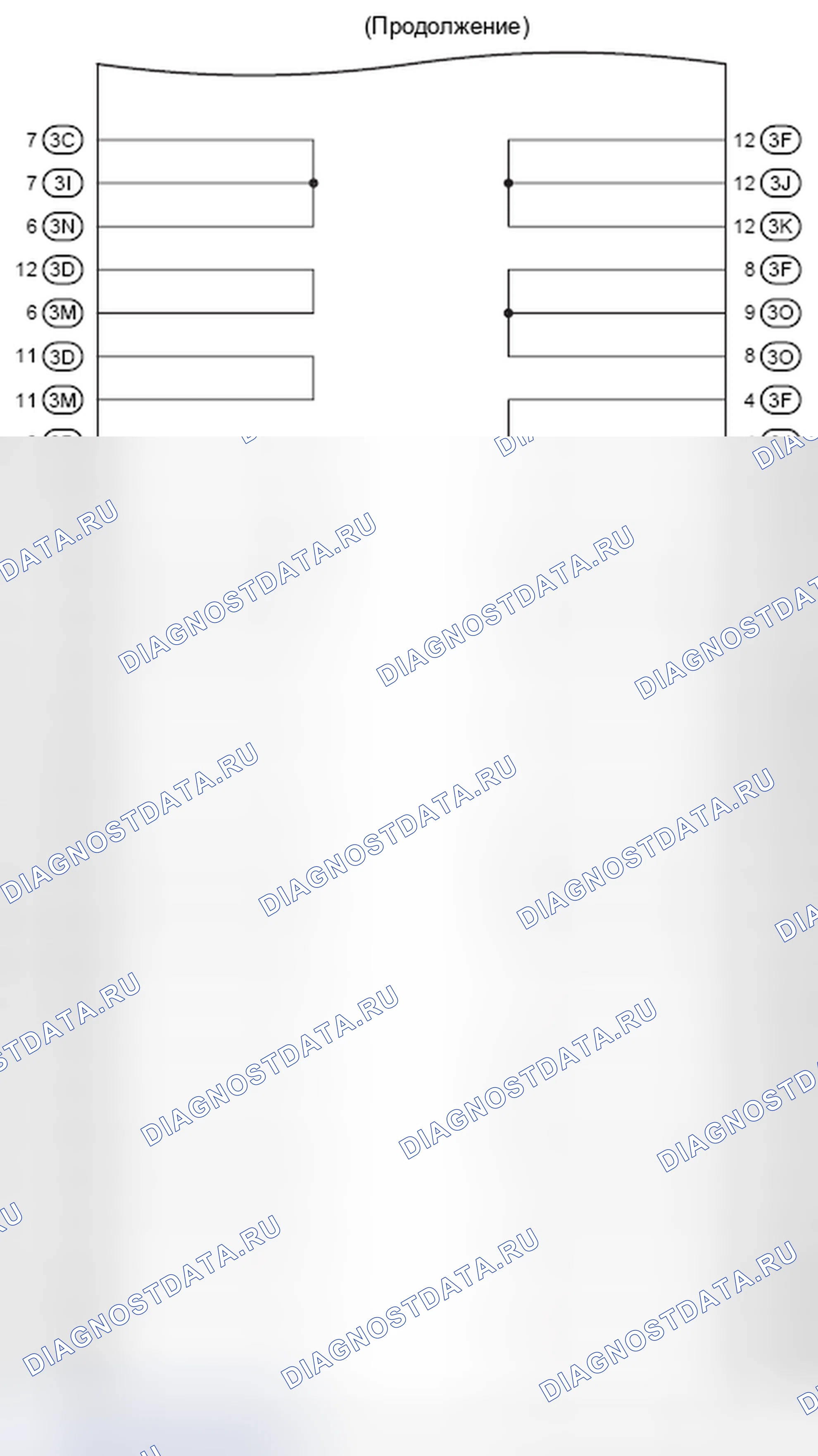 Рис. 366: Внутренние цепи J / B No3 (4 из 4). Toyota Camry XV40 рестайлинг