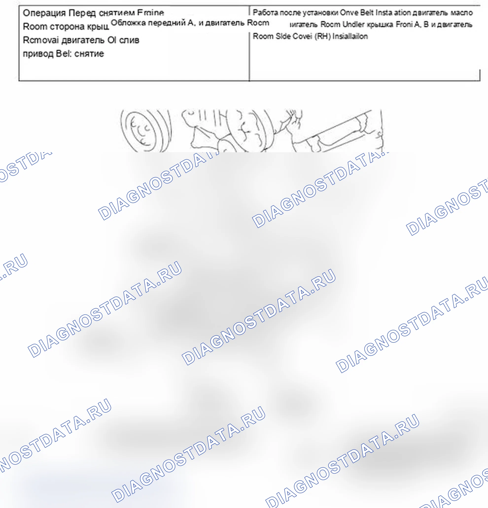 Рис. 217: ДЕМОНТАЖ И МОНТАЖ. Mitsubishi Lancer Ralliart X рестайлинг
