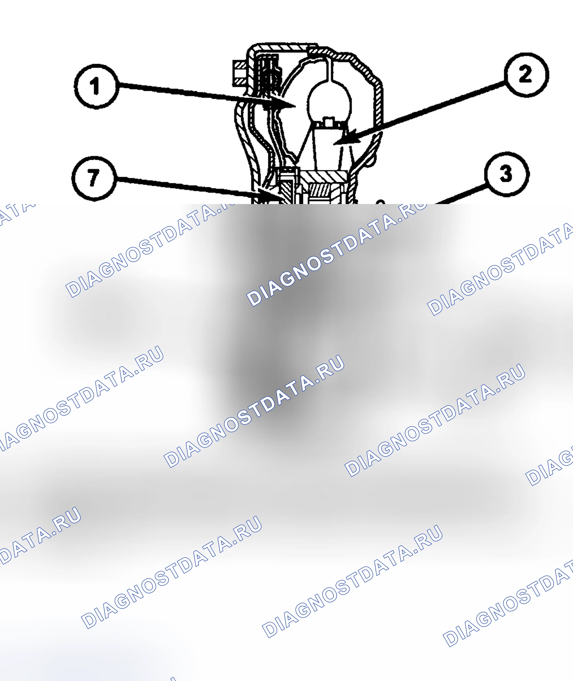 Рис. 425: ТОЧКИ УТЕЧКИ ГИДРОТРАНСФОРМАТОРА. Dodge Pickup R1500 