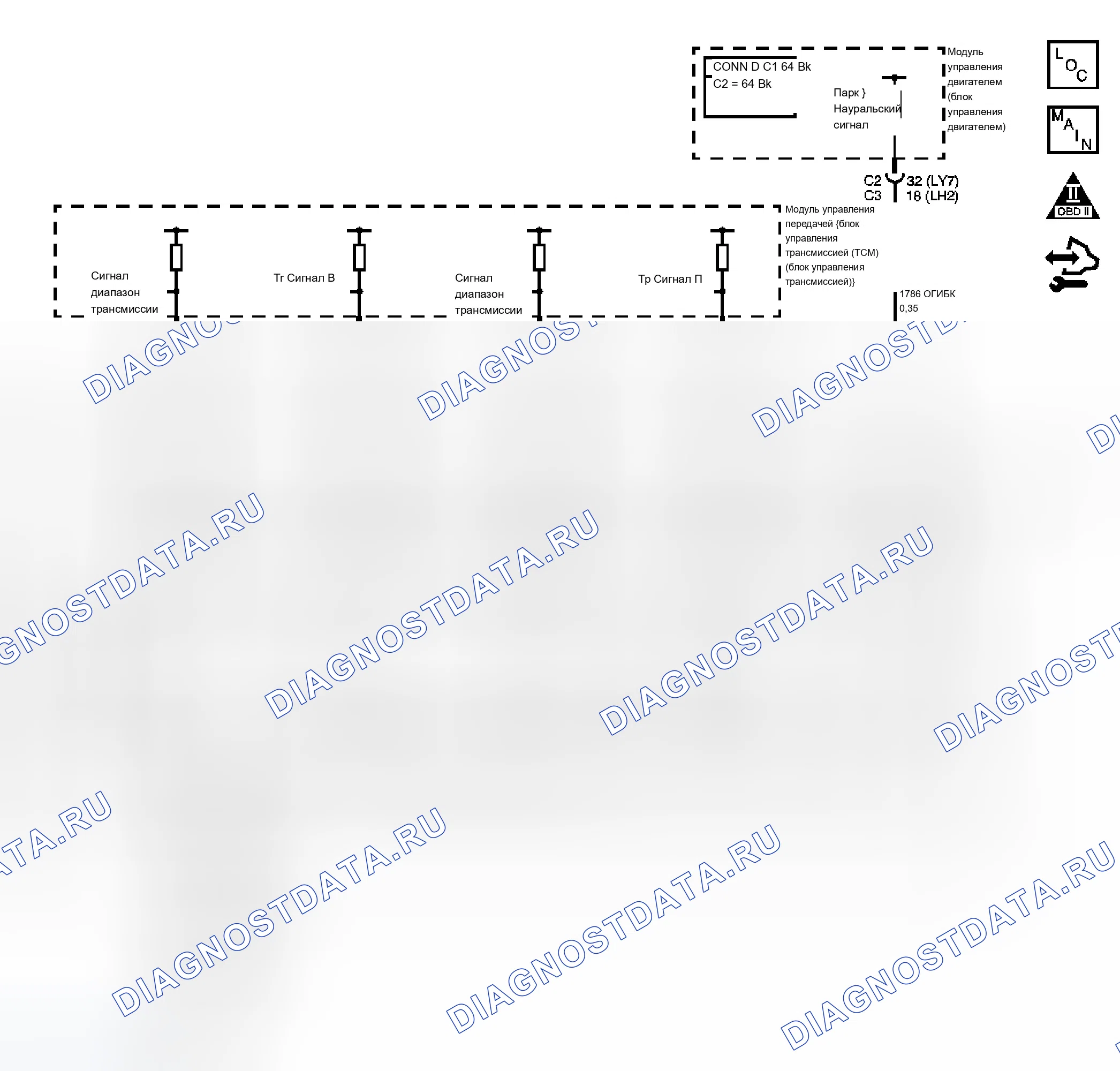 Рис. 61: расшифровка кода ошибки P0850. Cadillac SRX I