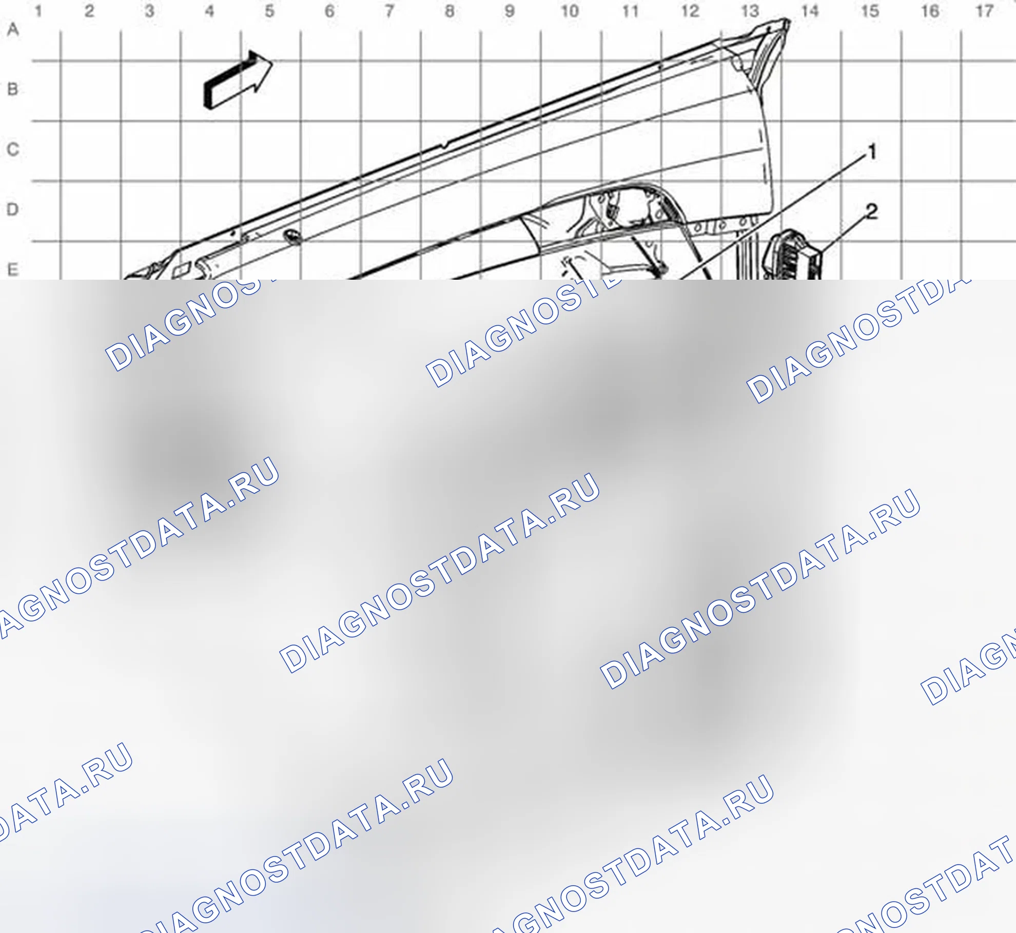 Рис. 27: Прокладка кабелей левой задней двери. Chevrolet Captiva I рестайлинг