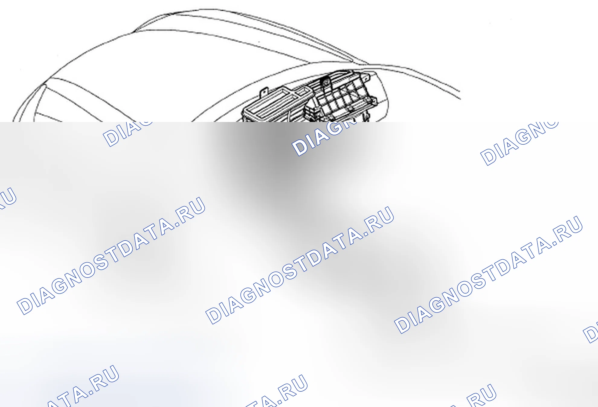 Рис. 12: РАСПОЛОЖЕНИЕ КОМПОНЕНТОВ. Hyundai Tiburon II рестайлинг