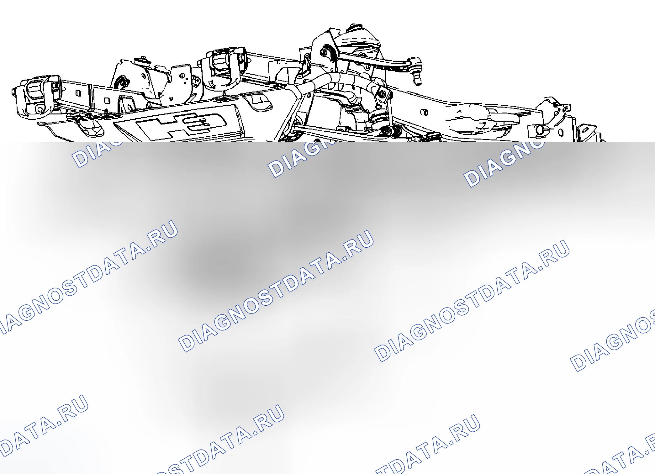 Рис. 19: Замена держателя дифференциала в сборе. Hummer H3 I