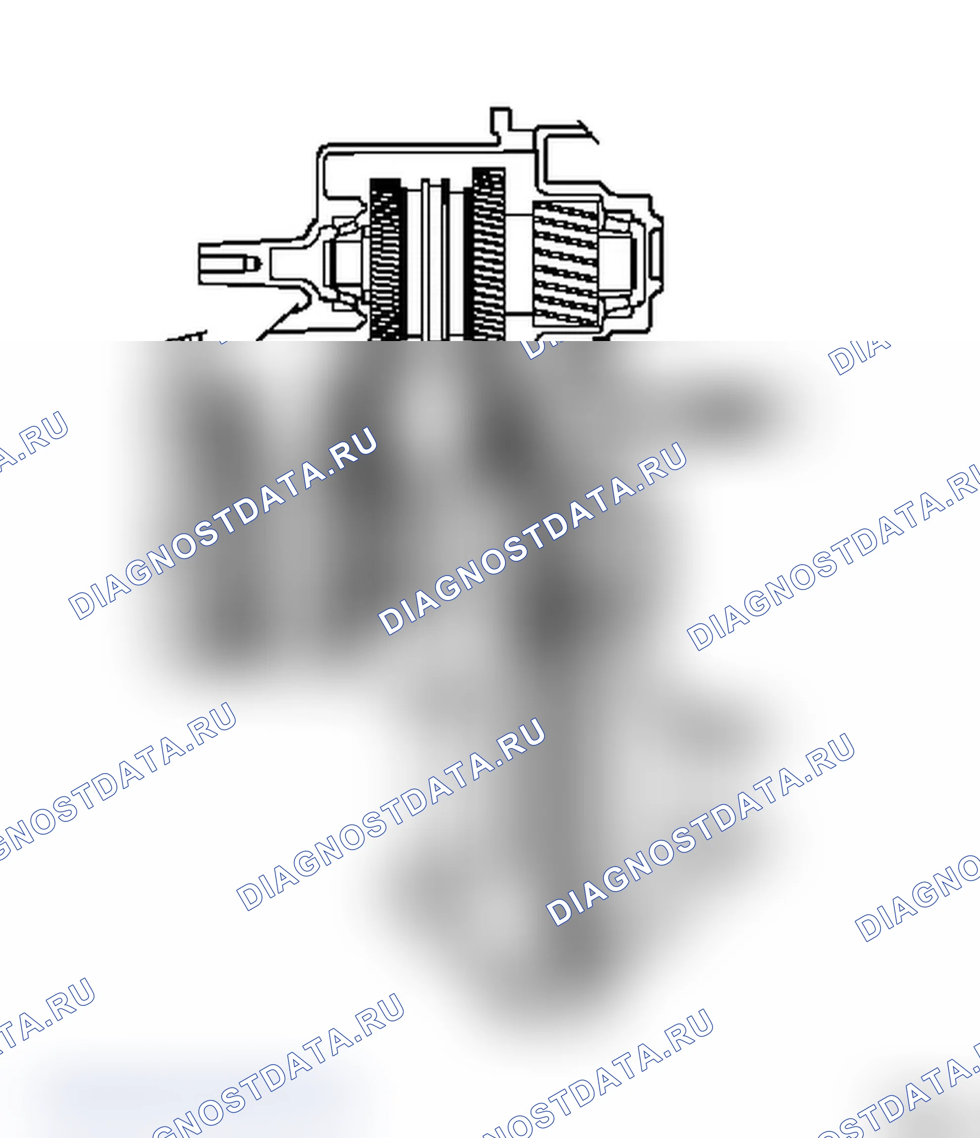 Коробка передач, сечение, иллюстрация (PF1). Opel Movano A