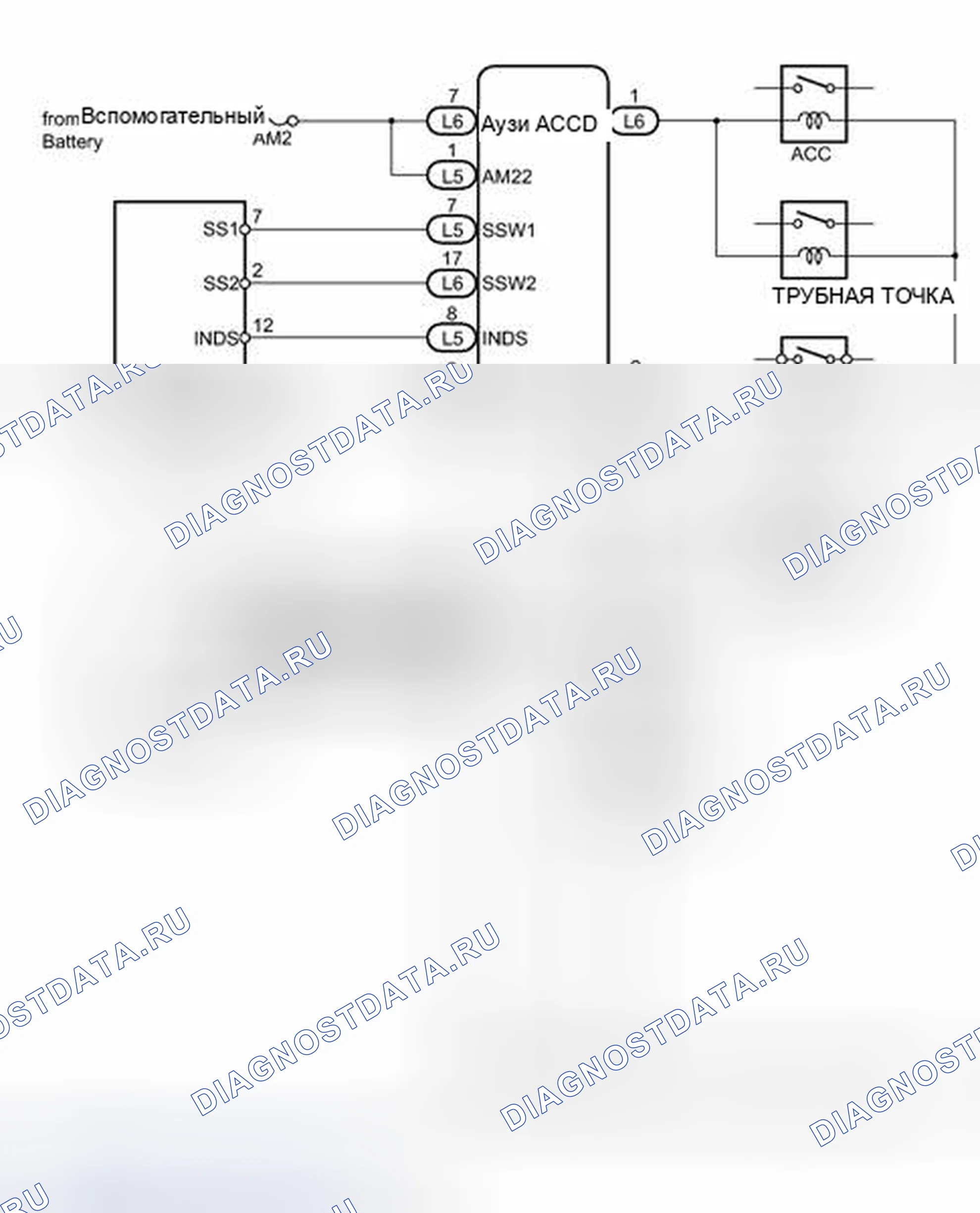 Рис. 30: электросхема. Toyota Prius V I