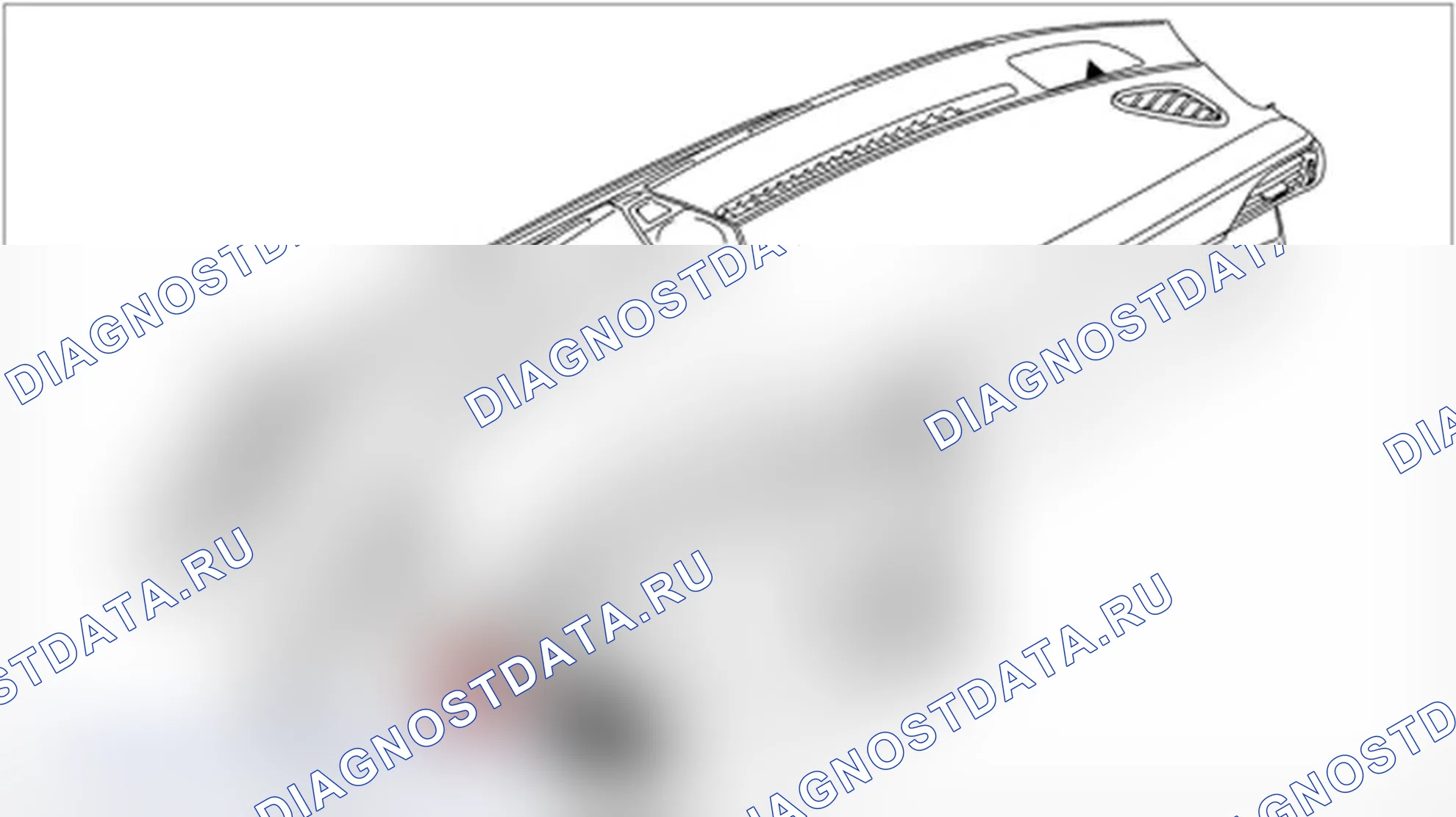 Рис. 1: Снятие главного выключателя света. Porsche 911 GT3 997