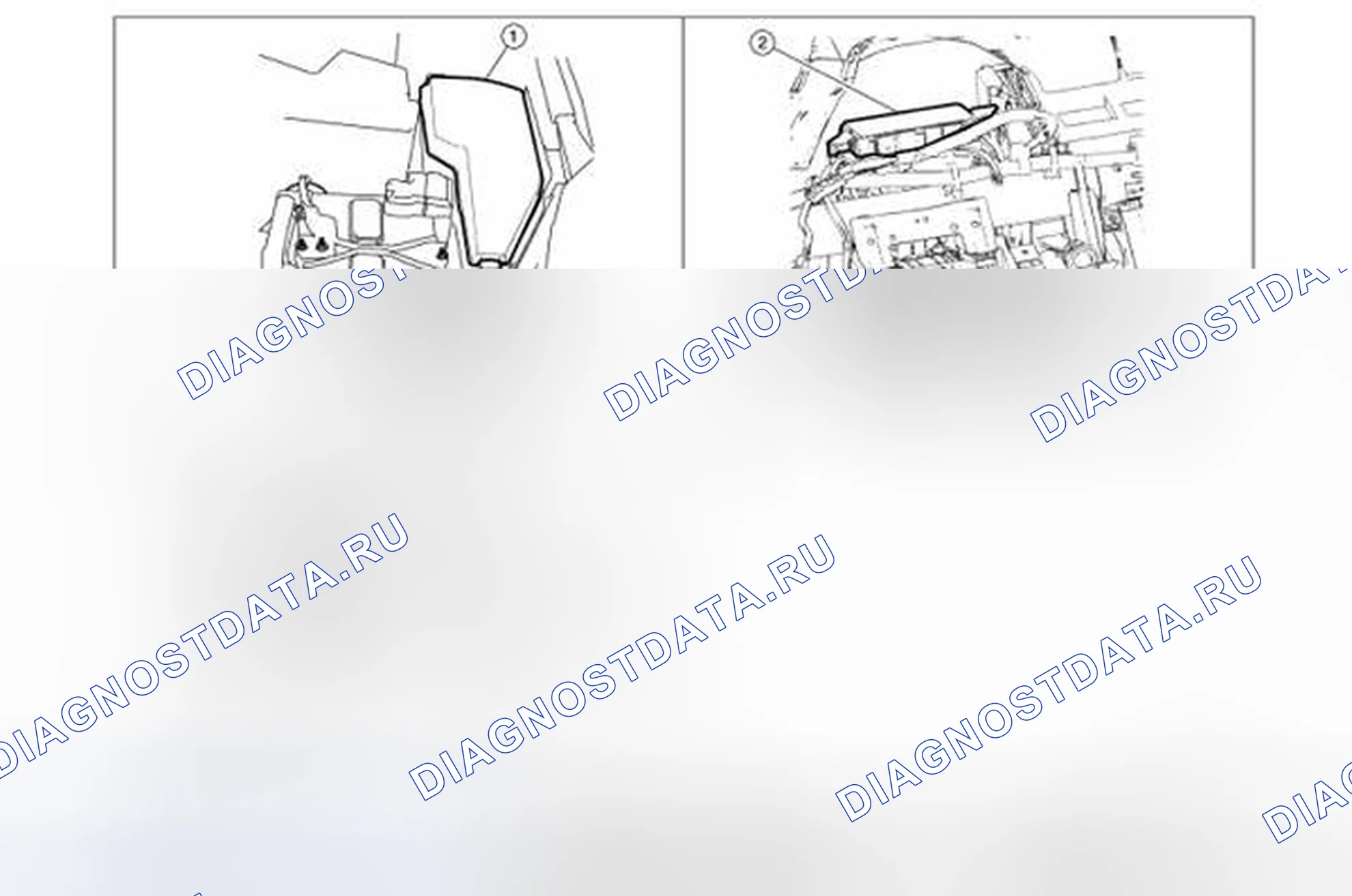 Рис. 110: Расположение компонентов. Nissan Altima L33