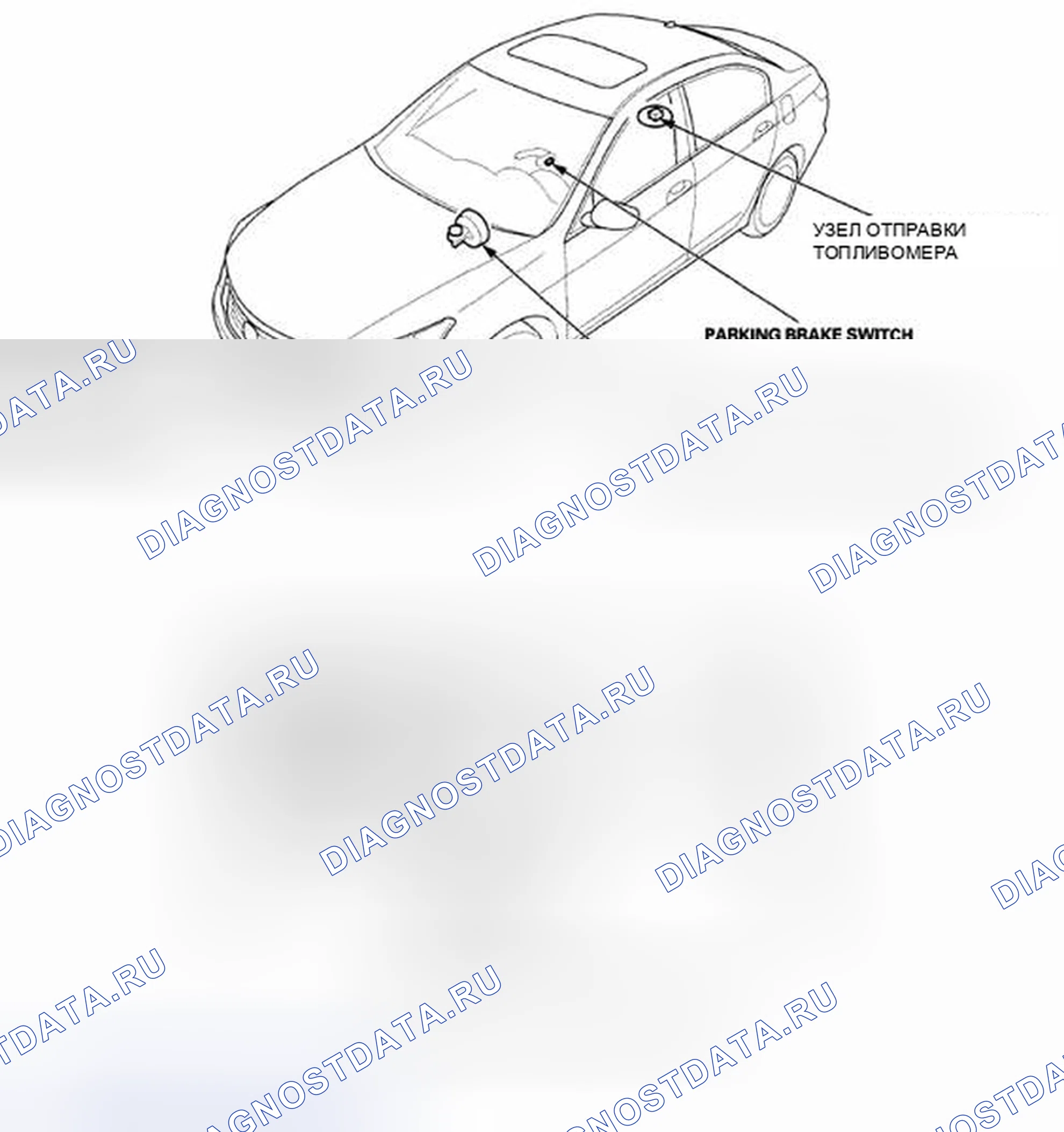 Рис. 1: Указатель расположения компонентов. Honda Accord VIII