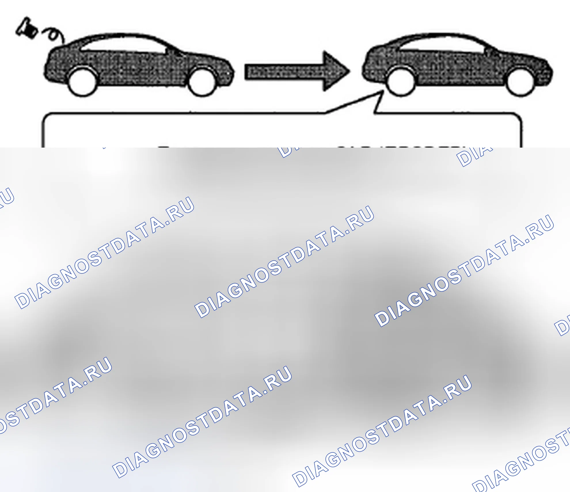 Рис. 591: Предупреждающее сообщение о топливной пробке. Honda Crosstour I