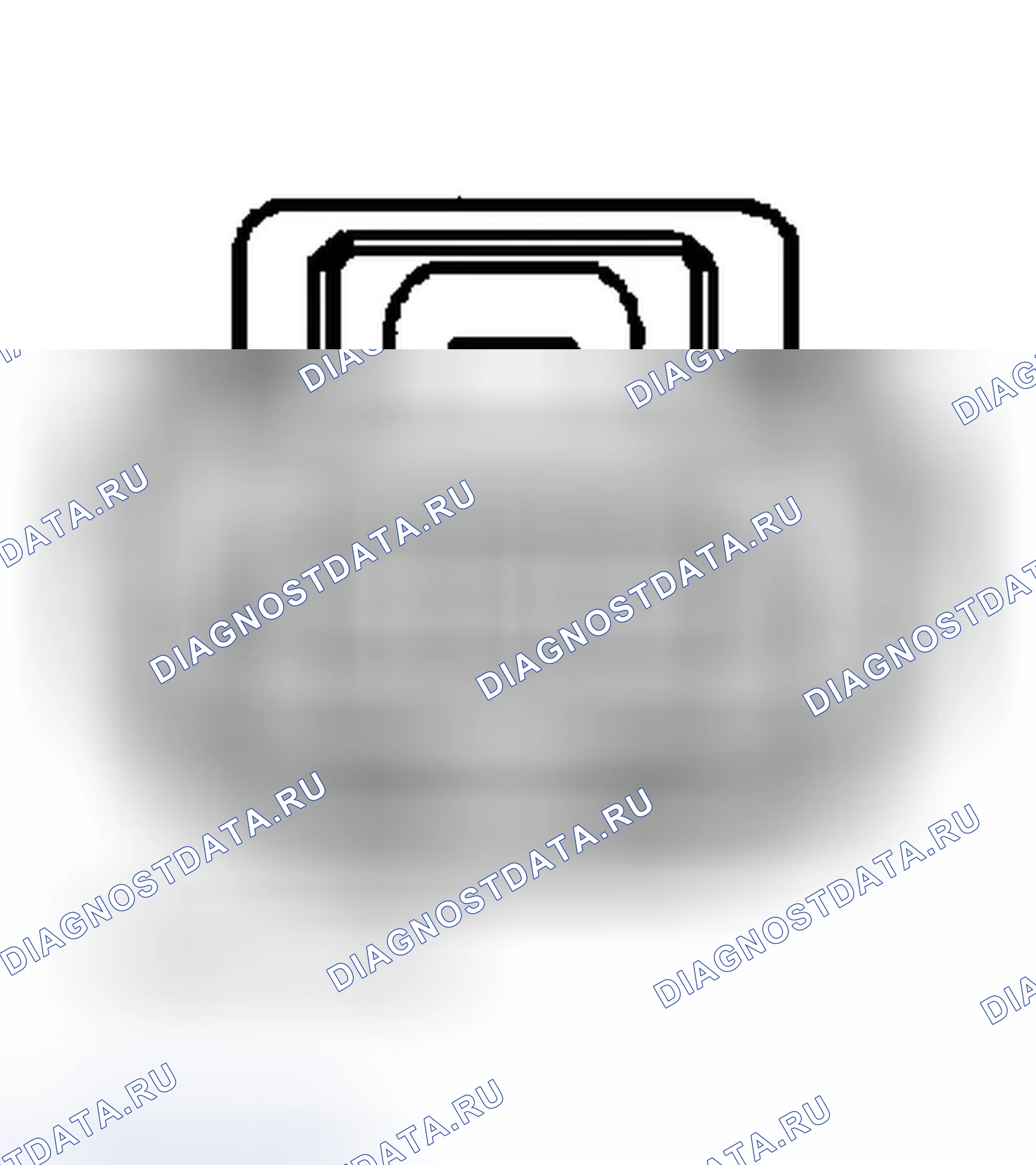 Рис. 8: Вид с торца штепсельного разъема катушки (4.7L). Dodge Dakota II