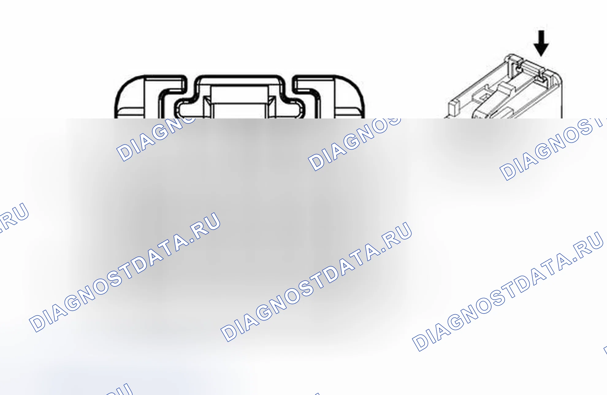 Рис. 14: S70L Переключатель управления рулевым колесом - левый. Cadillac ATS I