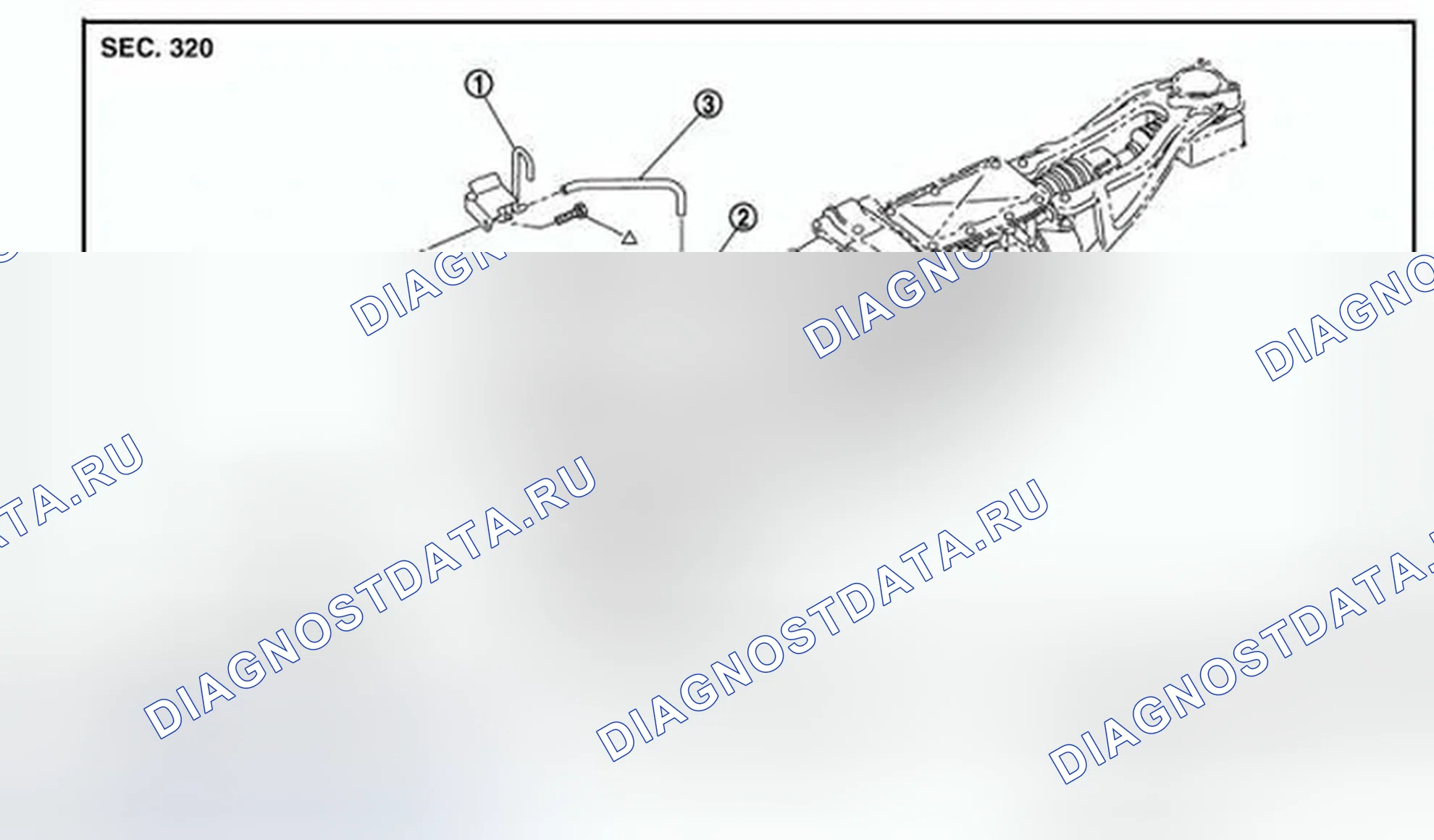 Рис. 139: Разнесенный вид. Infiniti Q60 I