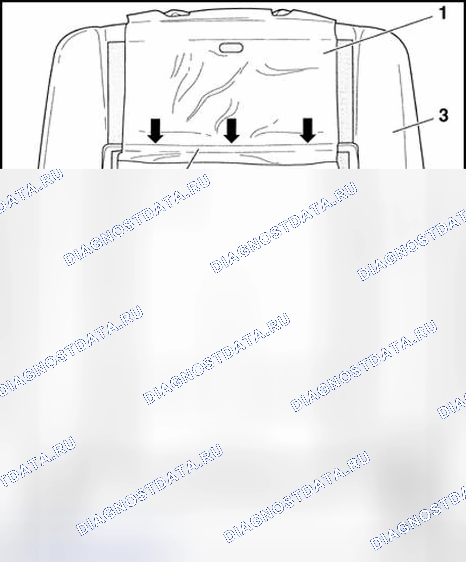 Рис. 259: Установка. Volkswagen Passat B5