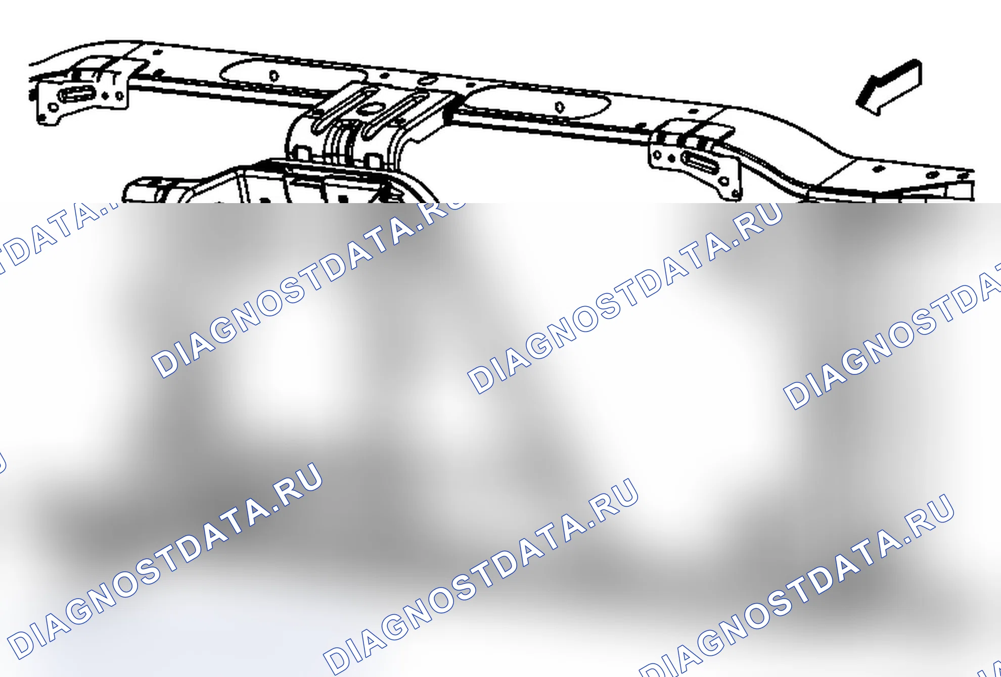 Рис. 7: Замена стопорного кронштейна капота. Chevrolet Silverado 2500 HD 