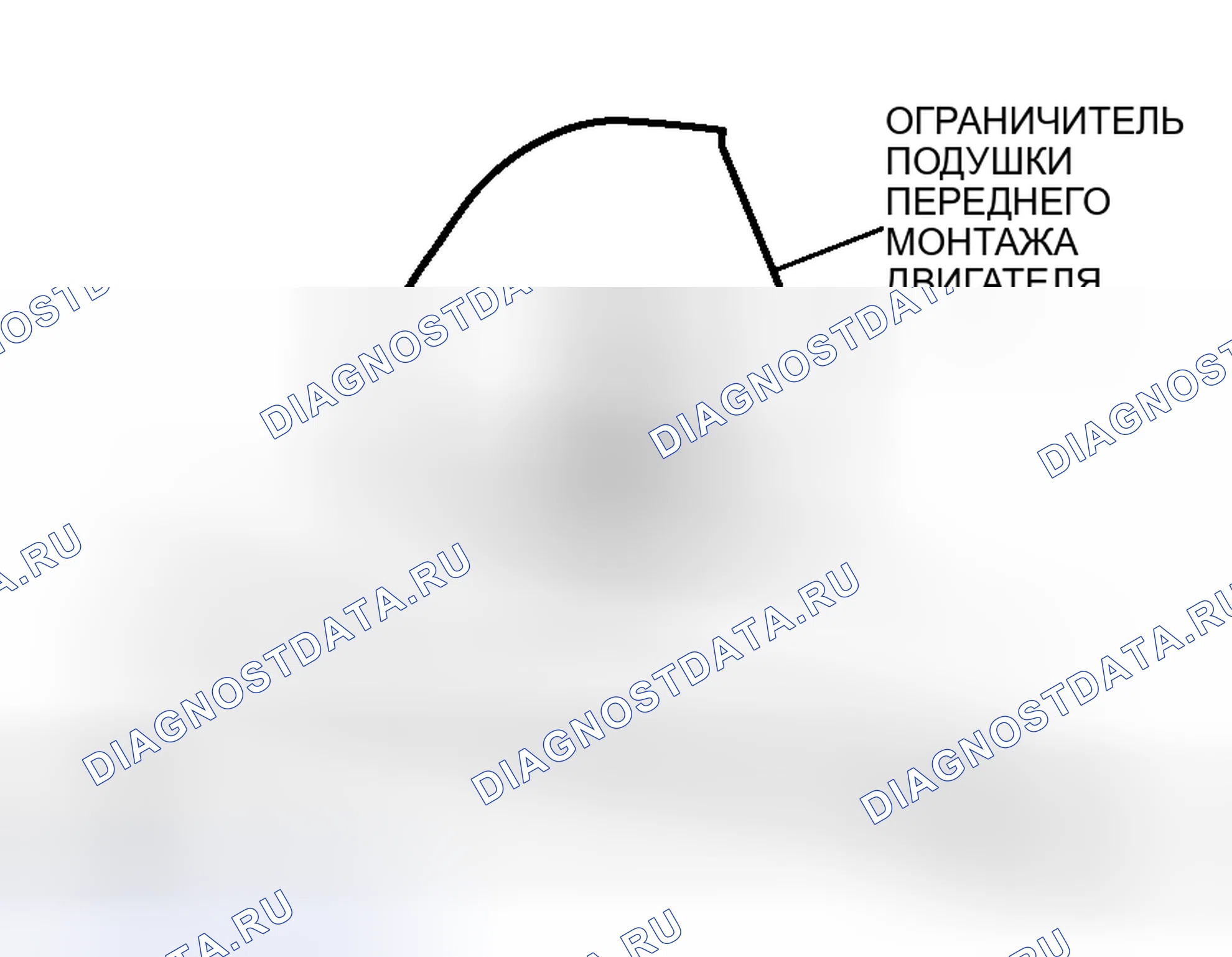 Рис. 554: >> B <<УСТАНОВКА СТОПОРА ПОДУШКИ ПЕРЕДНЕГО МОНТАЖА ДВИГАТЕЛЯ <2.4L ДВИГАТЕЛЬ>. Mitsubishi Lancer Evolution IX