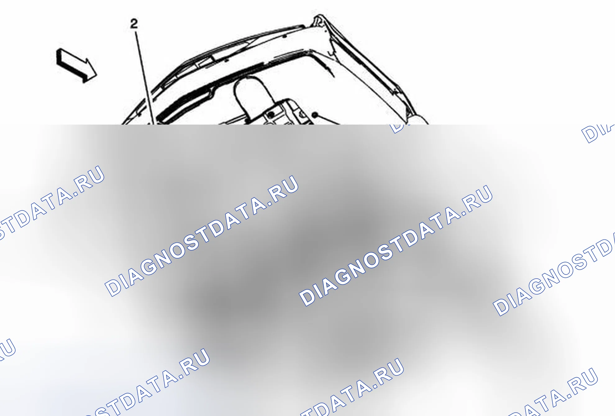 Рис. 6: Замена теплозащитного экрана выхлопных газов заднего кузова. Cadillac ATS I