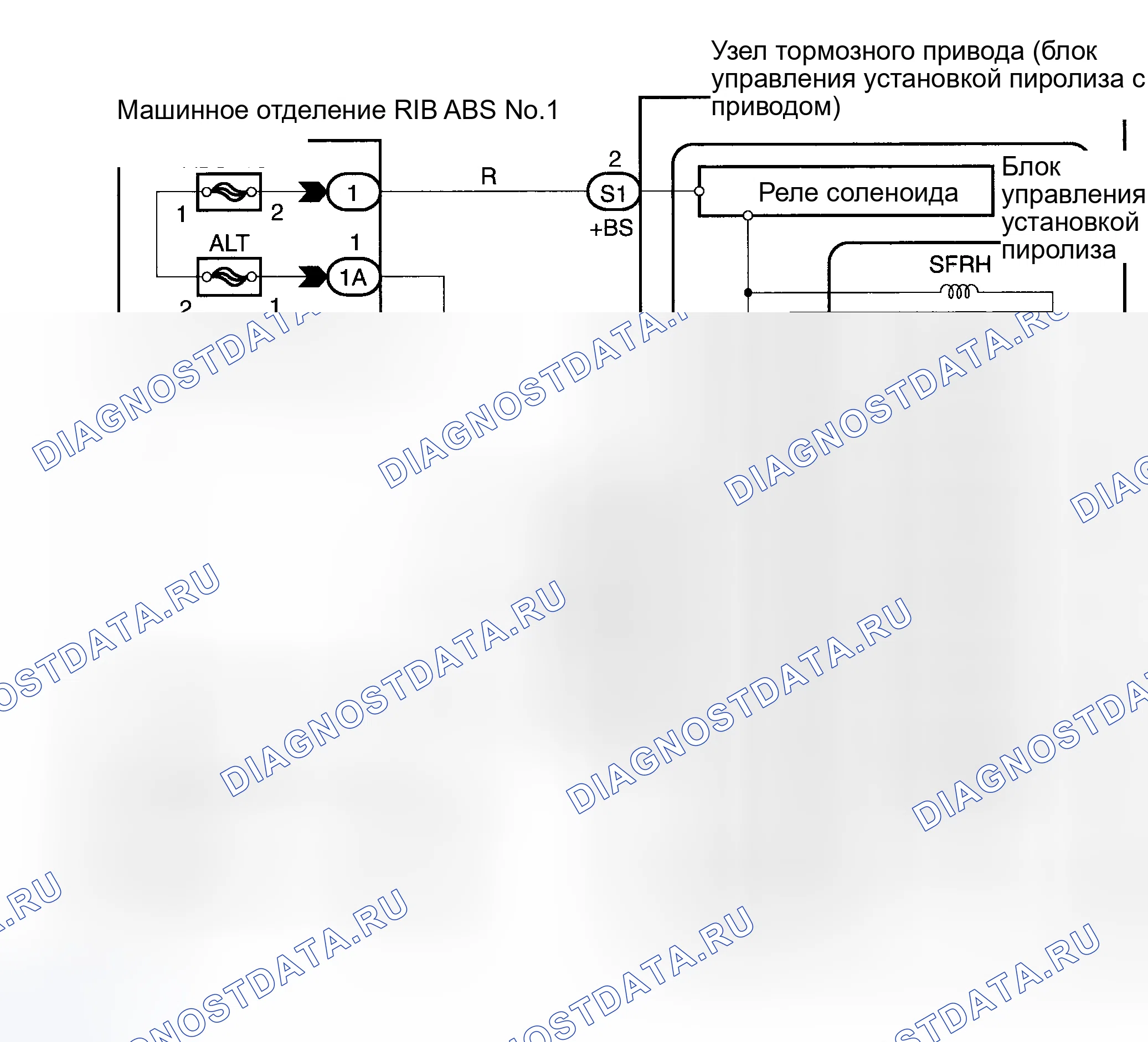 Рис. 50: электросхема. Toyota Corolla IX рестайлинг