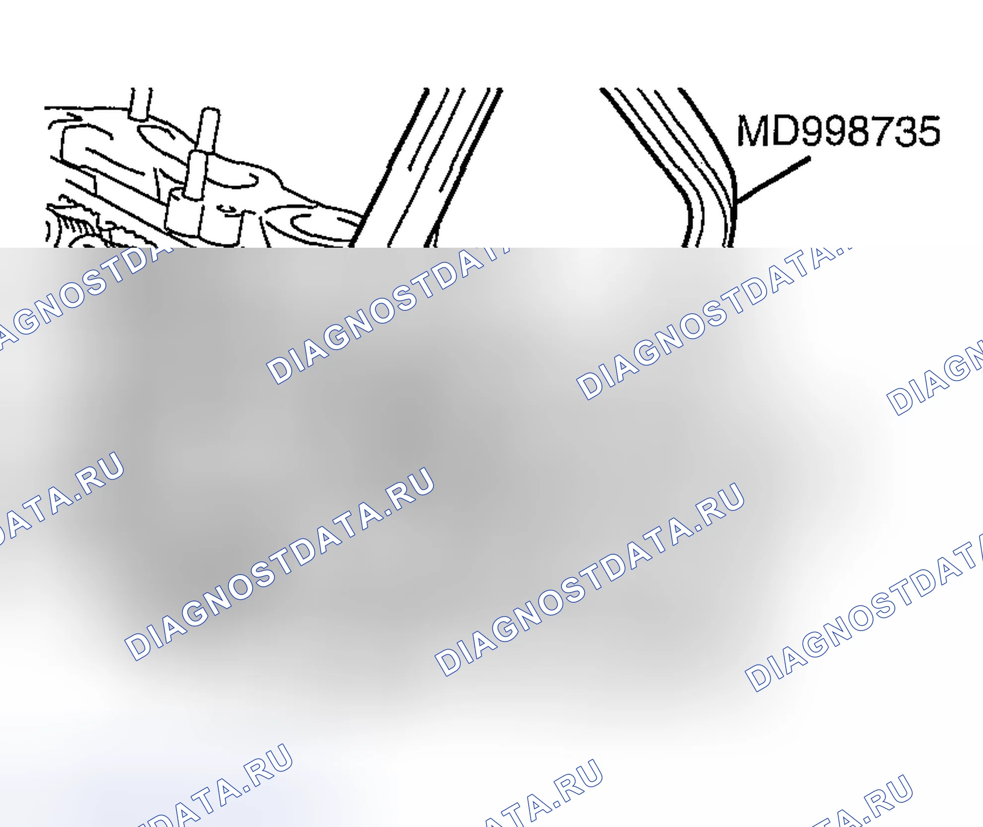 Рис. 193: < < B > > СНЯТИЕ ЗАМКА ФИКСАТОРА. Mazda MX-30 I