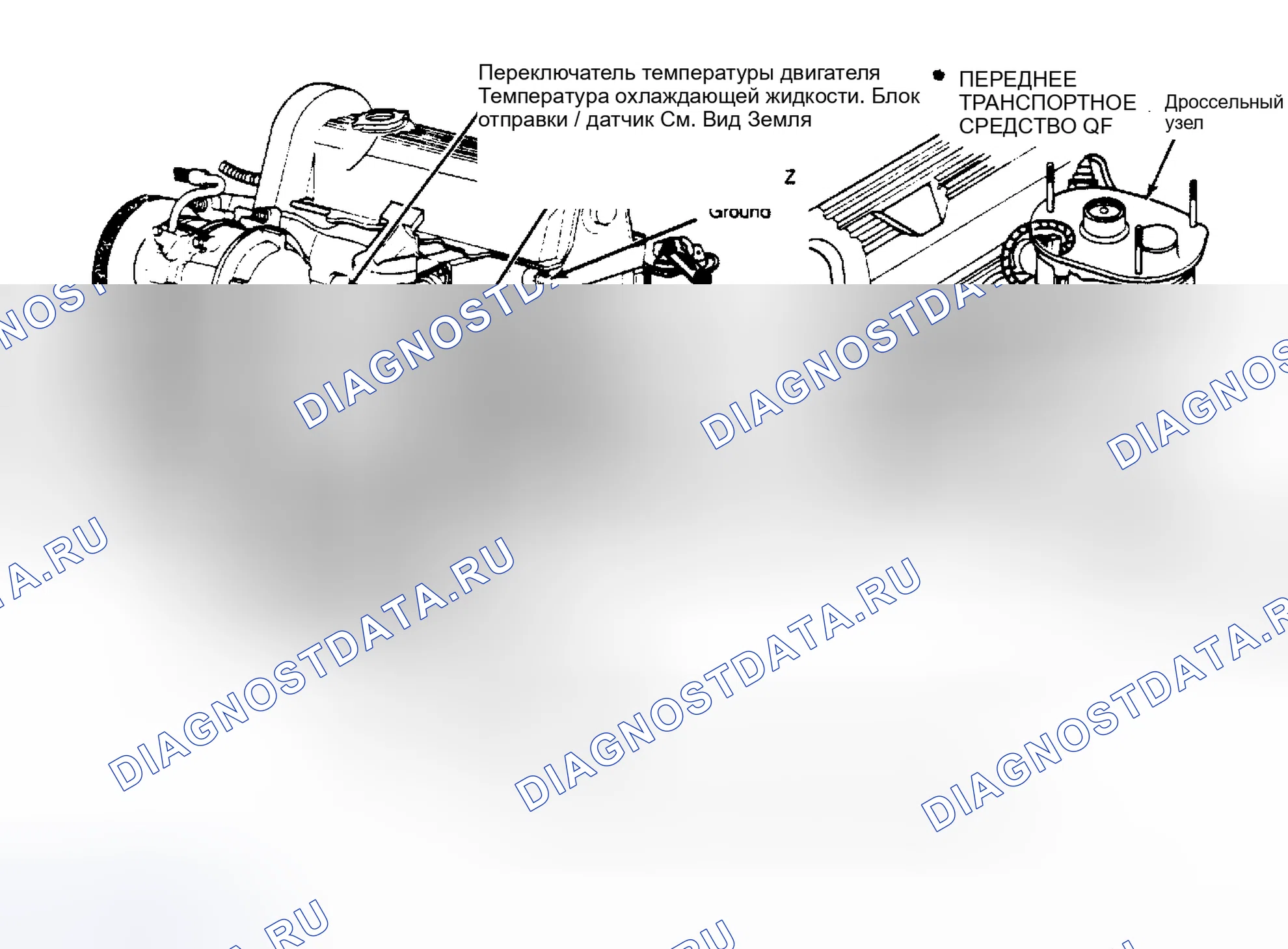 Рис. 15: Расположение компонентов (8 из 15). Chrysler LeBaron III