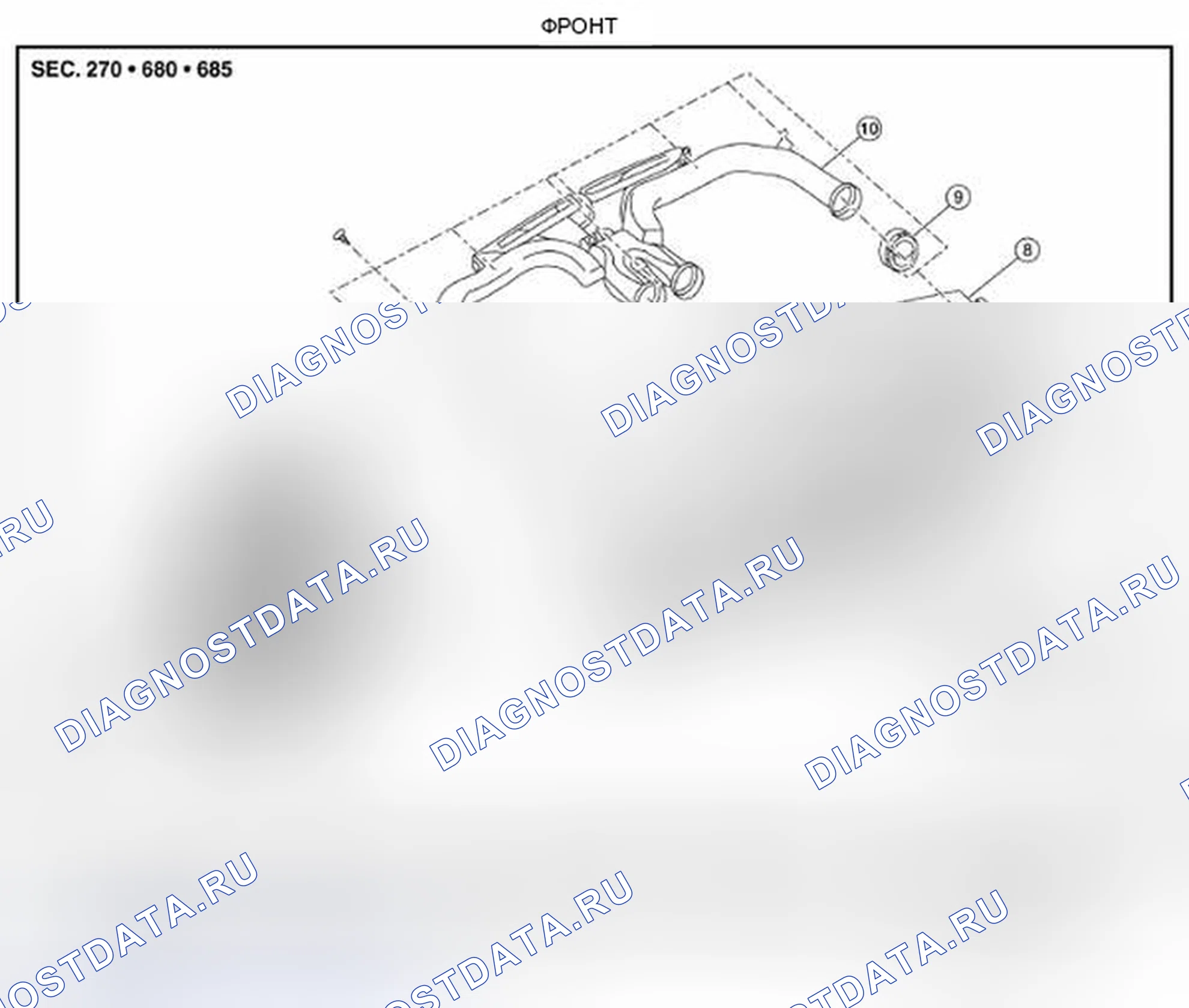 Рис. 41: Разнесенный вид. Audi RS6 C8