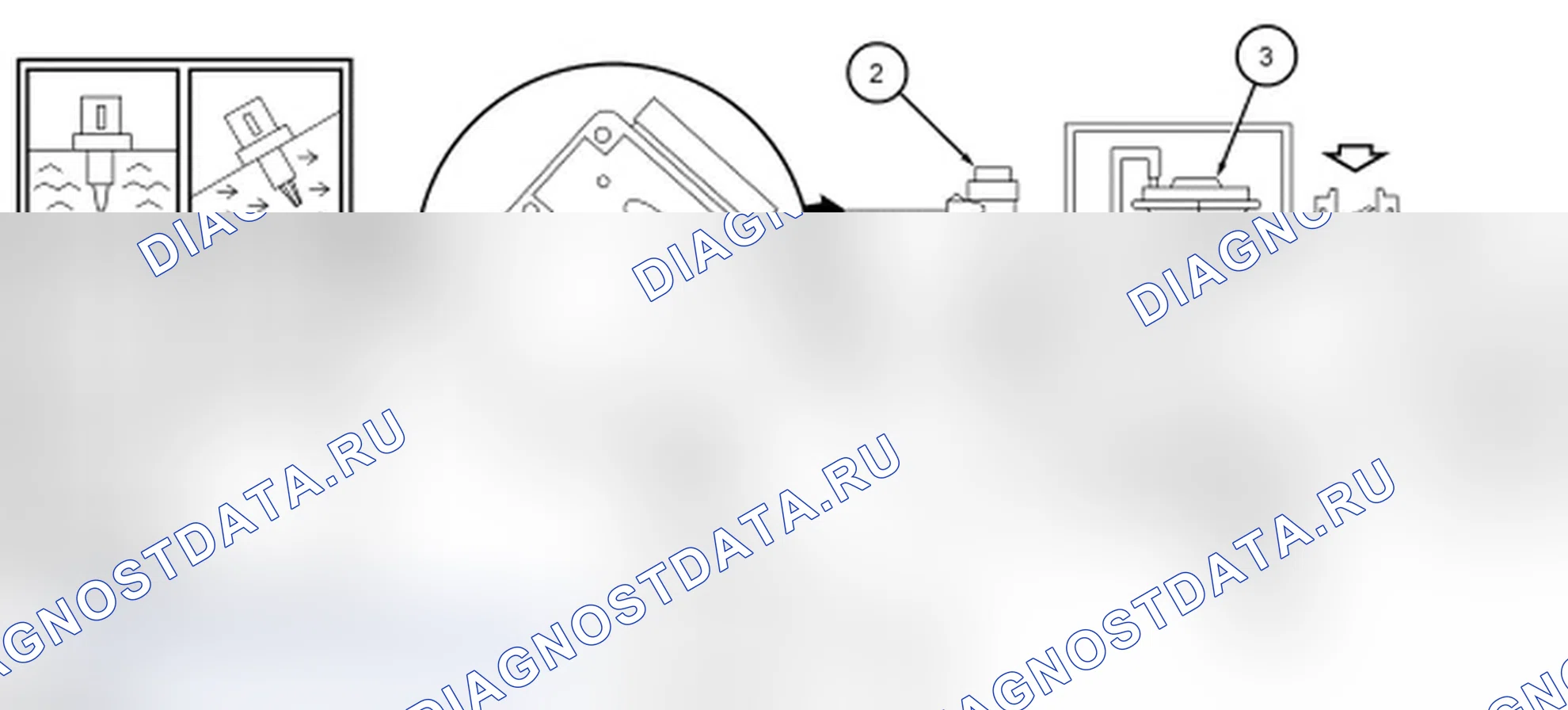 Рис. 97: Монитор системы рециркуляции отработавших газов (рециркуляция отработавших газов) - система обратной связи по дифференциальному давлению рециркуляция отработавших газов и рециркуляция отработавших газов M. Lincoln Mark LT