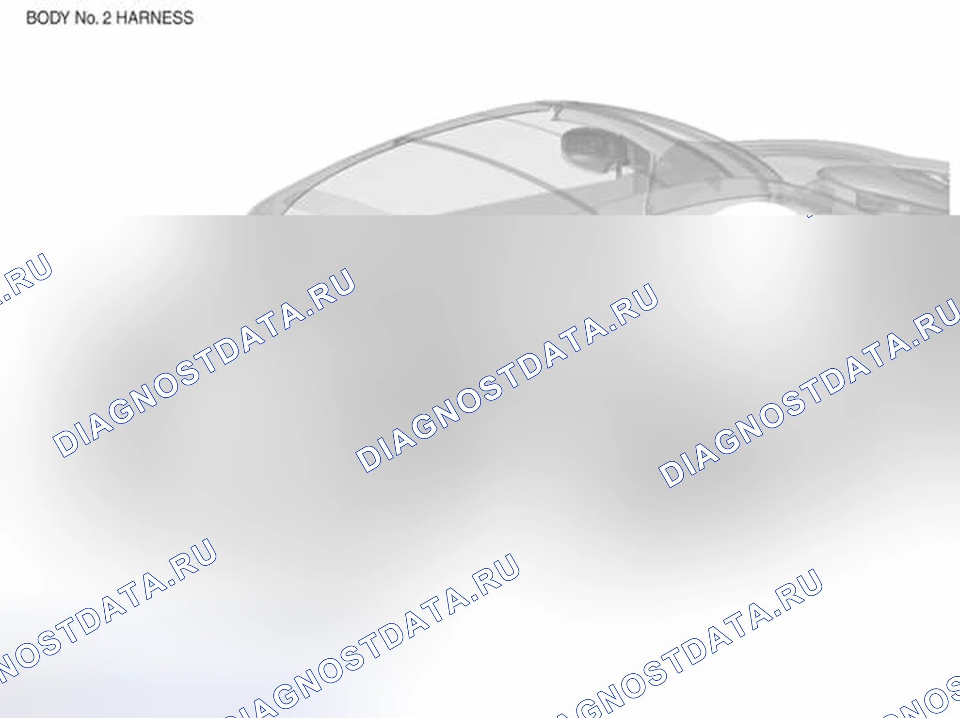 Рис. 242: ЖГУТ КУЗОВА № 2. Nissan Murano Z51 рестайлинг 2