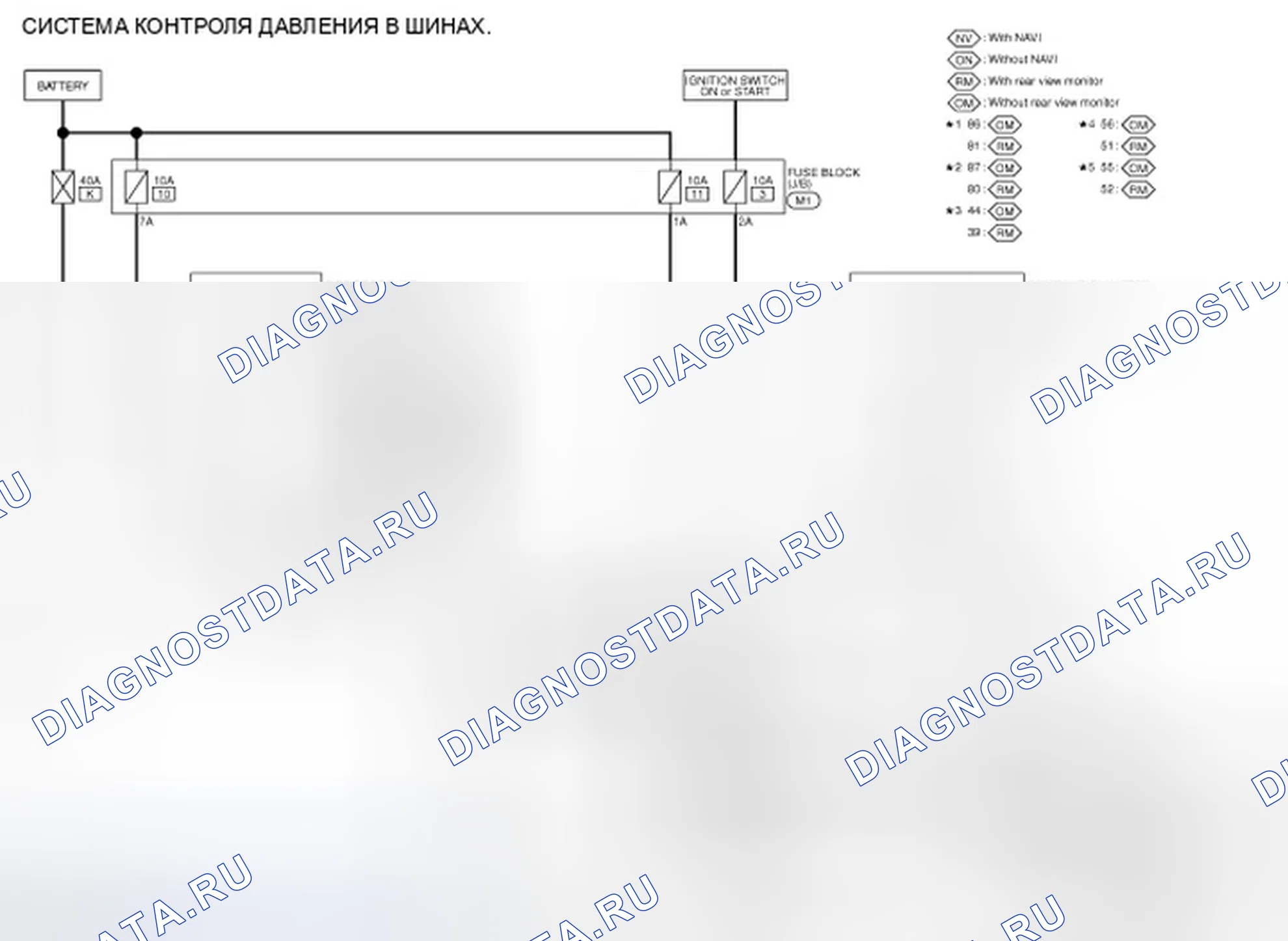 Рис. 22: электросхема. Infiniti G25 IV рестайлинг