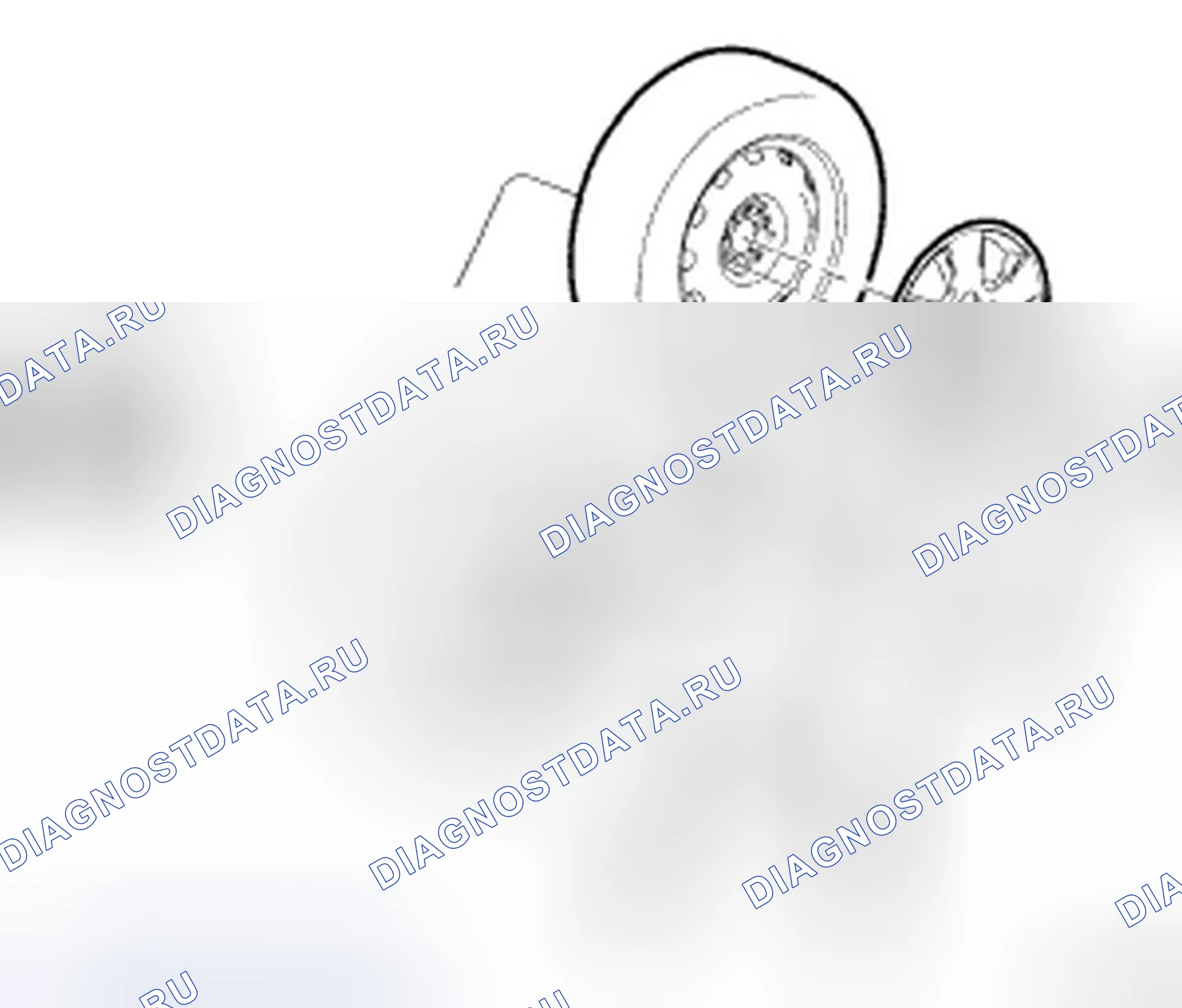 Рис. 30: ШИНА И КОЛЕСО В СБОРЕ - АЛЮМИНИЕВОЕ КОЛЕСО. Dodge Caliber I