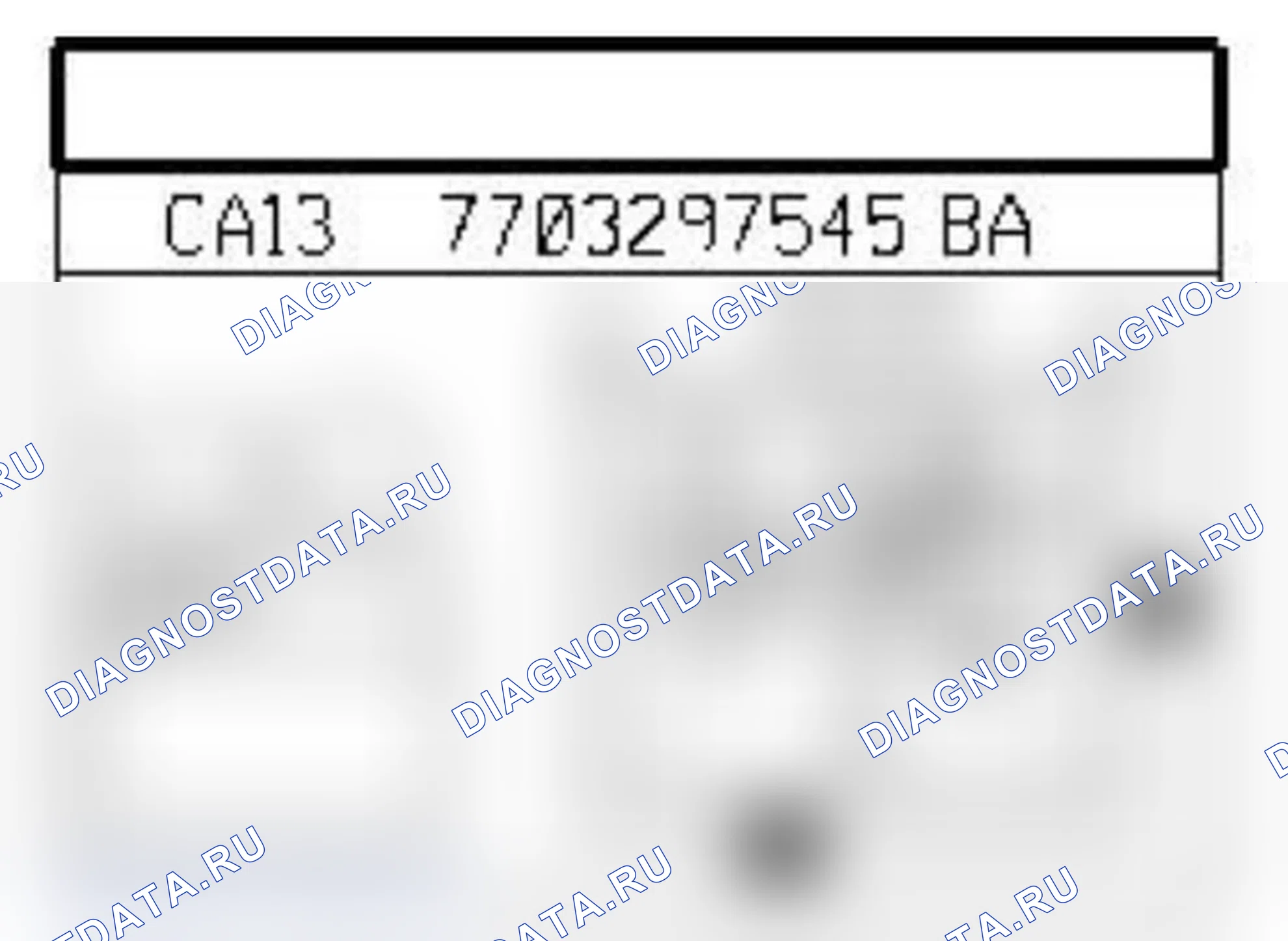 Распиновка разъёма 1119 — Фонарь пола места водит.. Renault Clio III