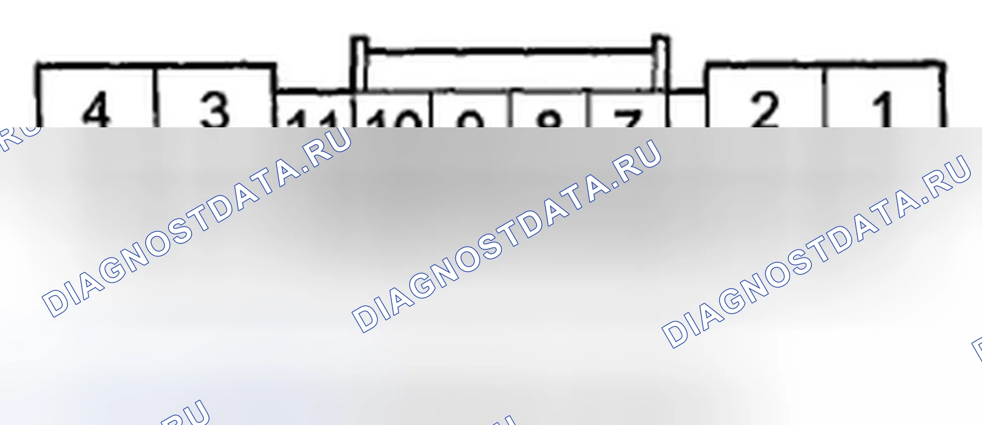 Рис. 178: Проводная сторона розеточных клемм. Honda Crosstour I