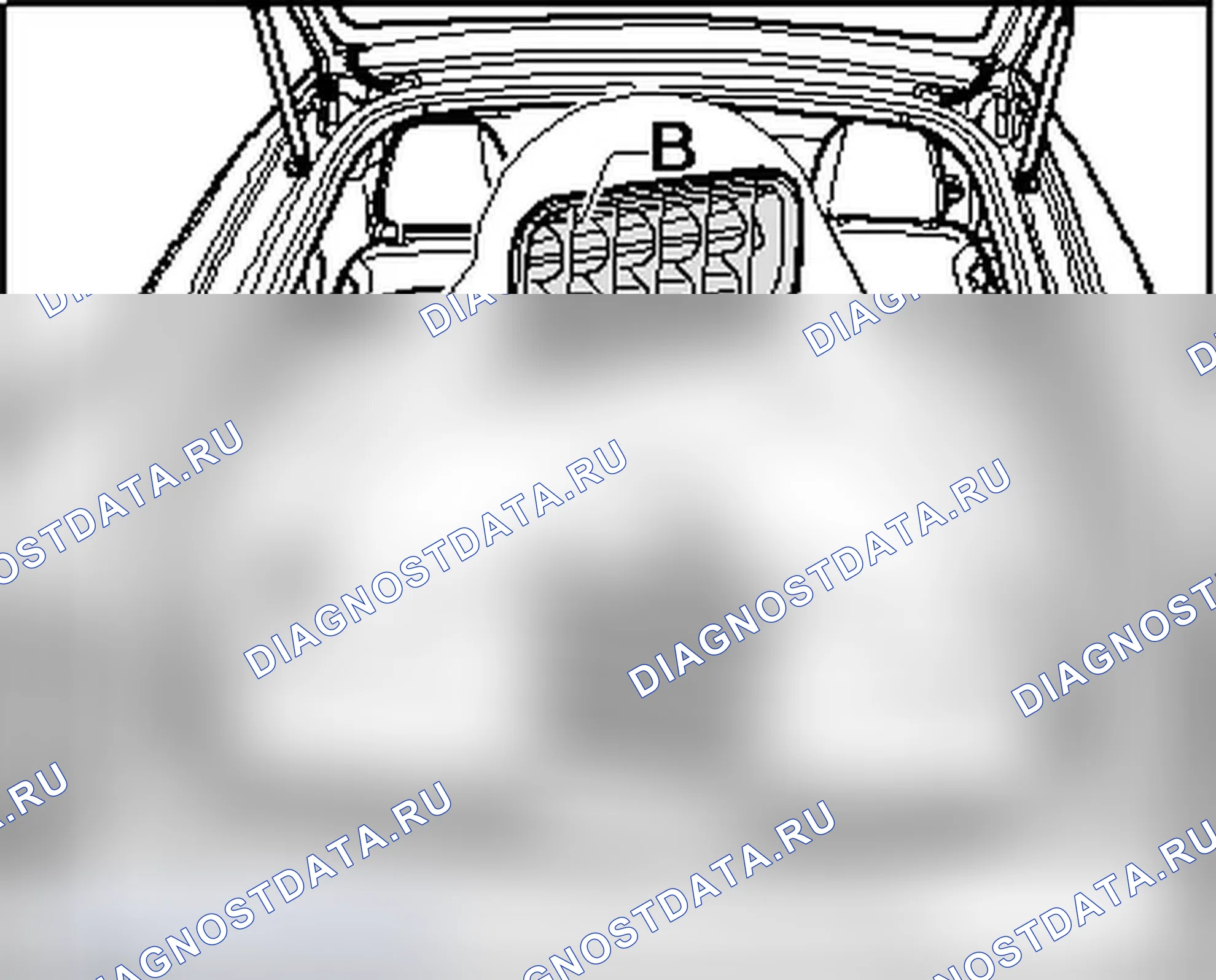 Рис. 24: ПРИНУДИТЕЛЬНЫЙ ОТБОР ВОЗДУХА ИЗ ПАССАЖИРСКОГО САЛОНА, ПРОВЕРКА. Audi TT 8J рестайлинг