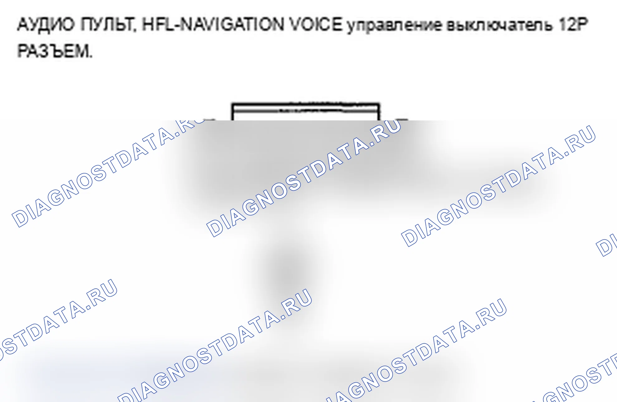 Рис. 245: B1779 расшифровка кода ошибки: Переключатель HFL или переключатель голосового управления (кнопки PICK-UP/HANG-UP) Цепь разомкнута/замыкается на питание. Acura TL IV