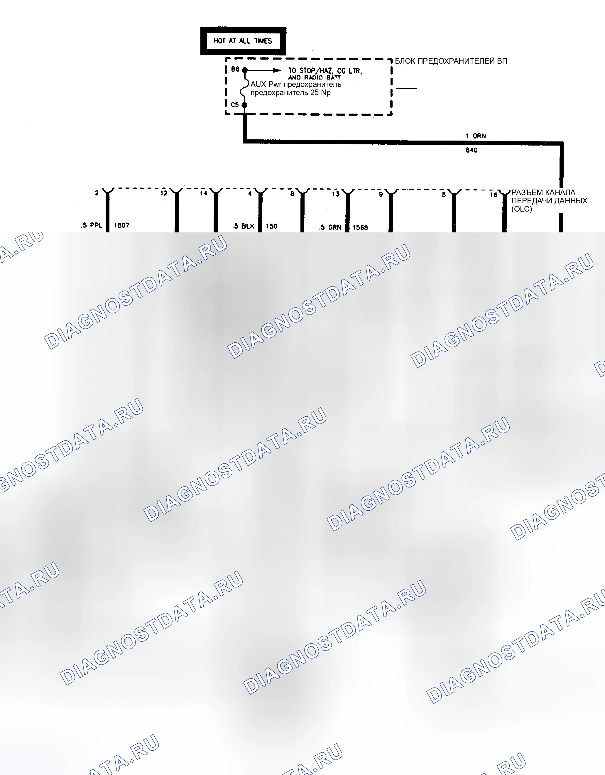 Рис. 6: электросхемы. Chevrolet Suburban IX