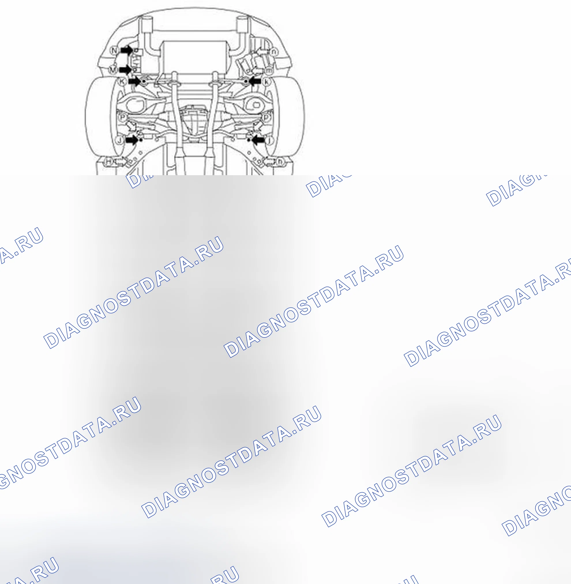 Рис. 239: Точки измерения. Infiniti FX35 II