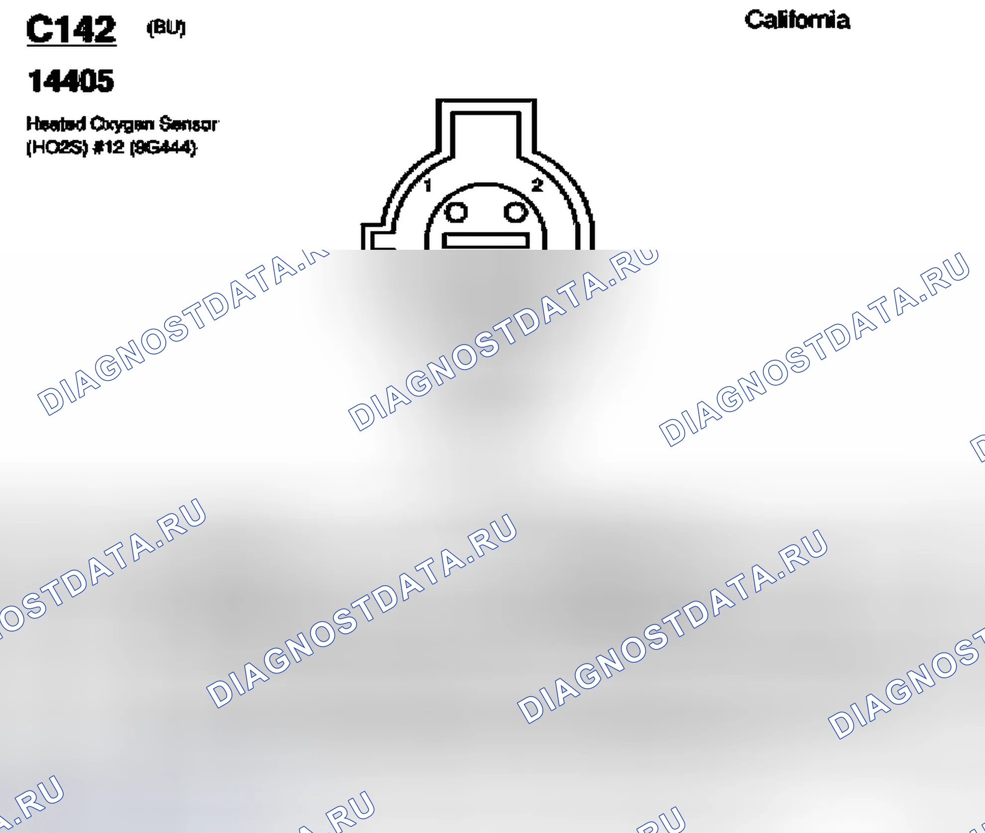 Рис. 31: Идентификация разъема C 142, C143 и C144. Ford Pickup F150 