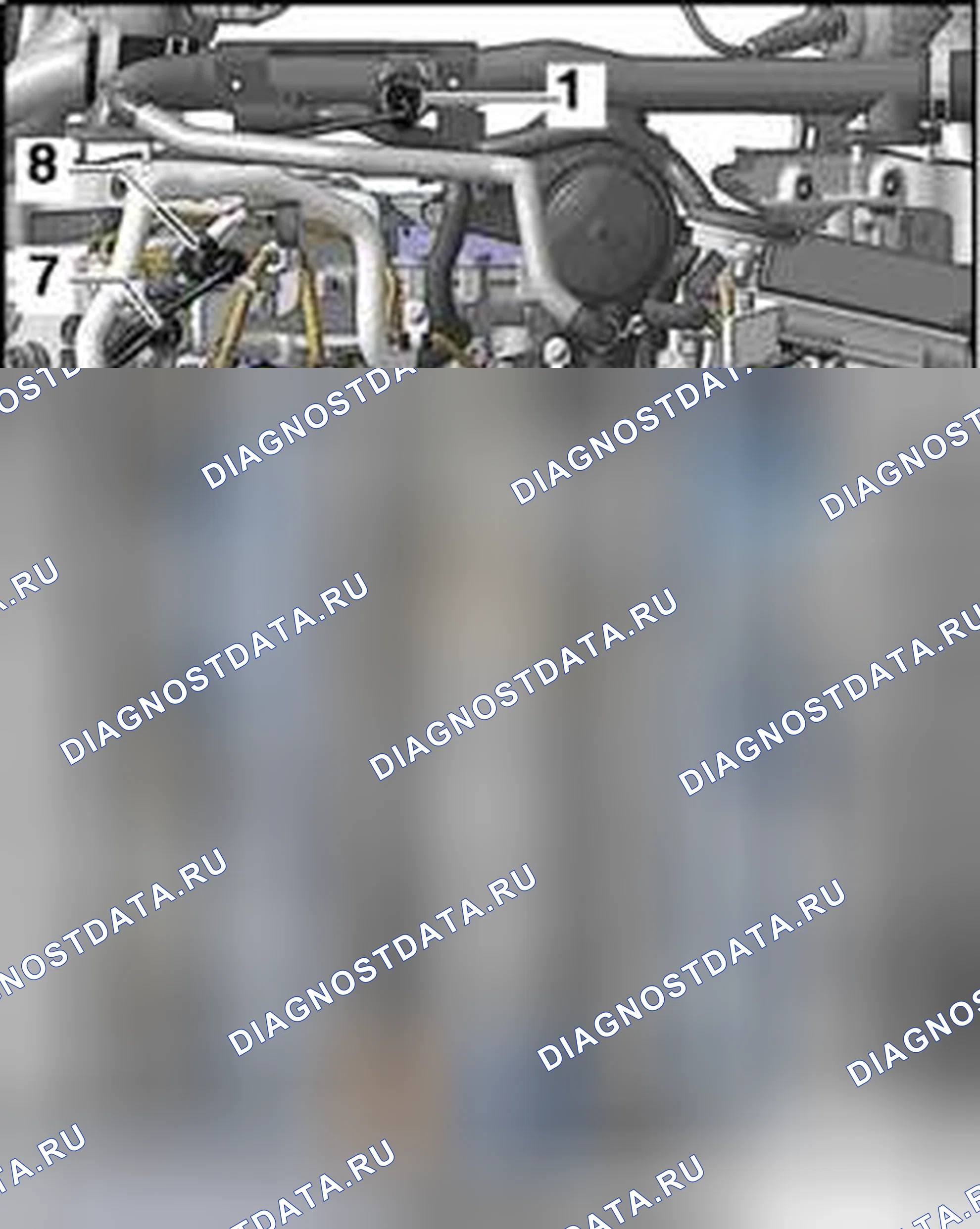Рис. 379: Расположение внутри головки цилиндров. Audi S6 C6 рестайлинг