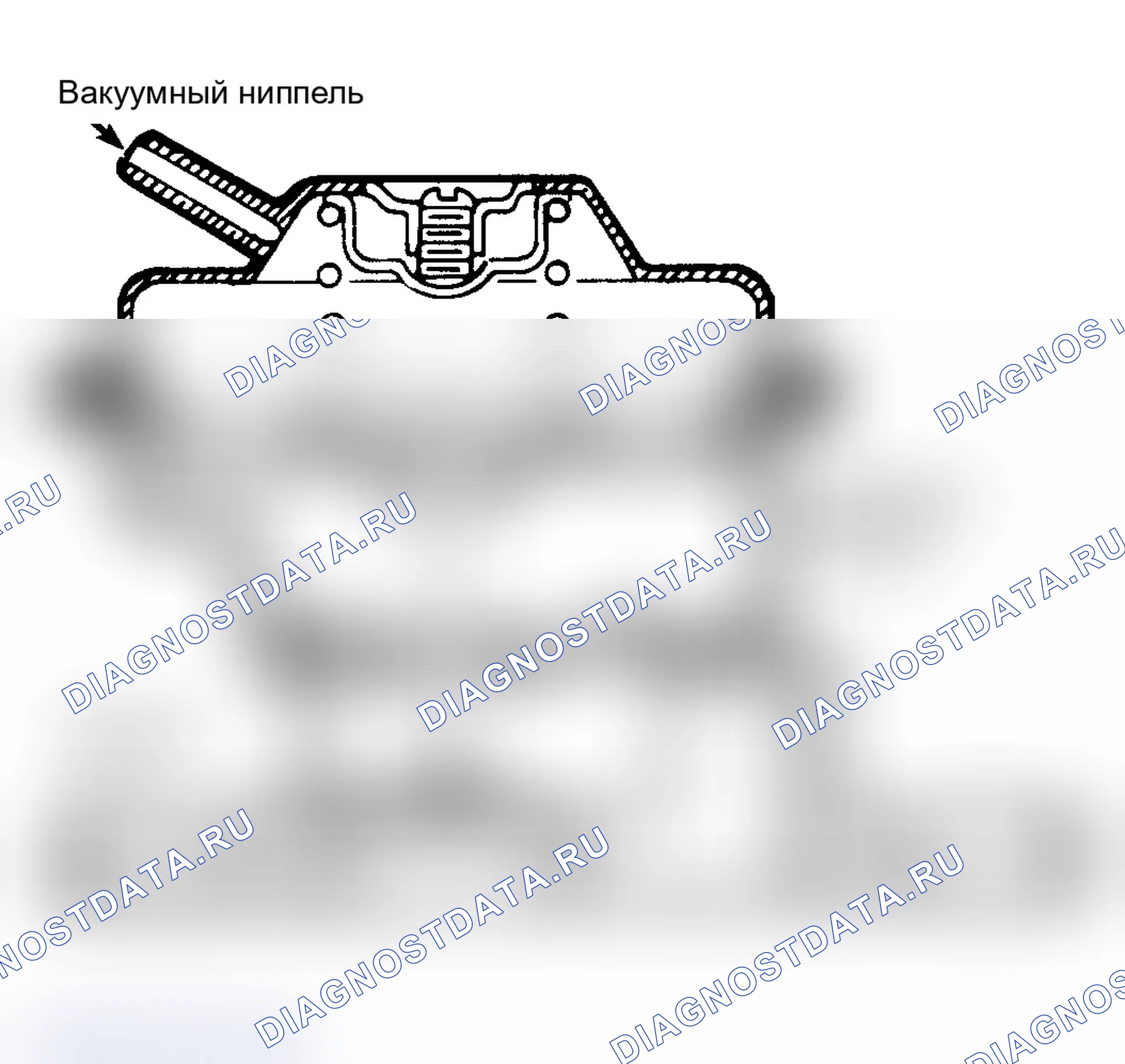 Рис. 55: Вид в разрезе клапана рециркуляция отработавших газов без датчика противодавления При тестировании применяйте 8 дюймов Hg к рециркуляция отработавших газов клапан и удерживайте его не менее 30 секунд.. Ford Cab & Chassis Ranger 