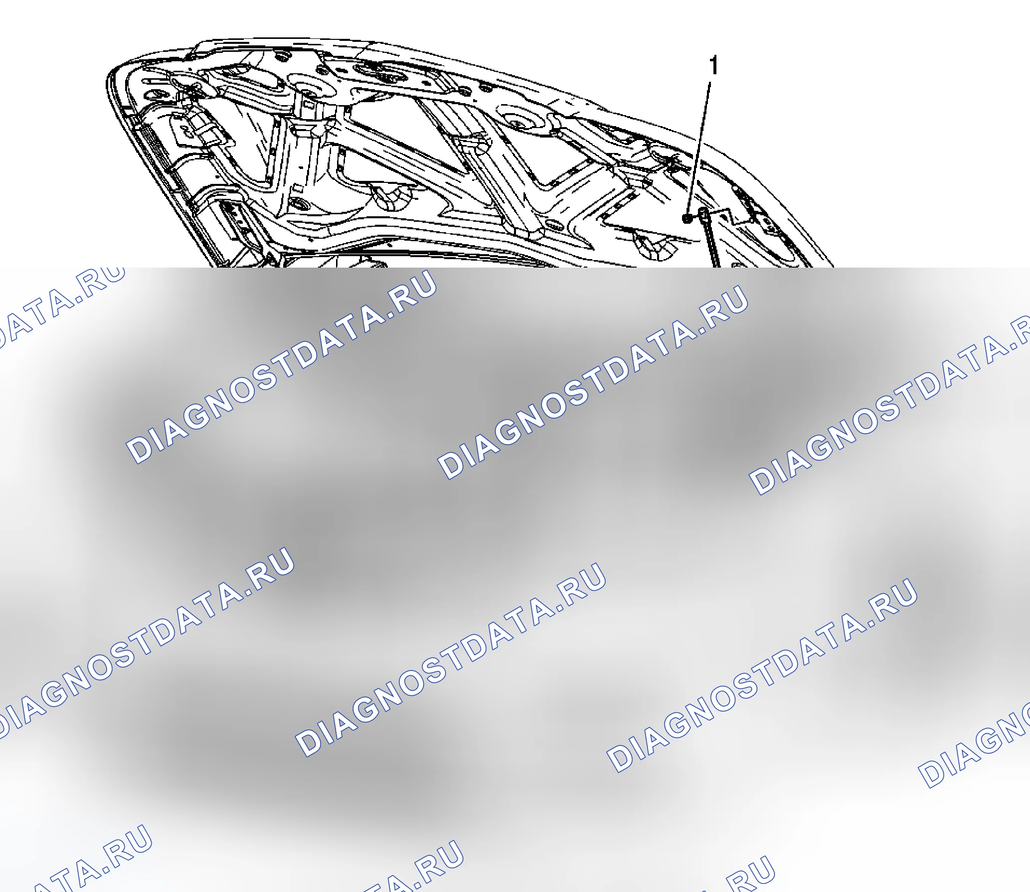 Рис. 2: Замена стержня стойки капота (торрент). Chevrolet Equinox I