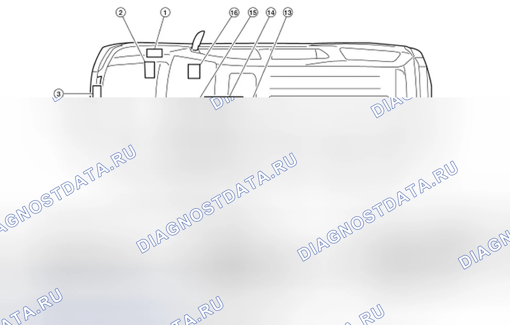 Рис. 11: Расположение компонентов. Infiniti QX56 I рестайлинг