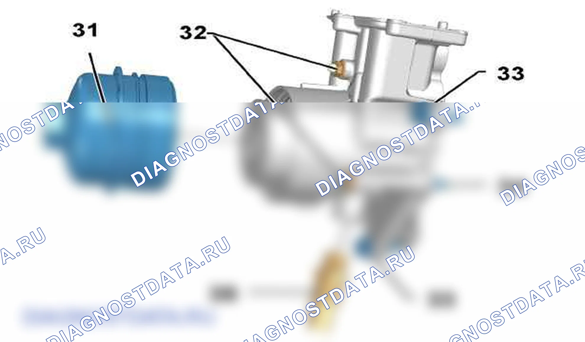 Моменты затяжки: тип двигателя EW10A — b1bm034d. Citroen Jumpy II