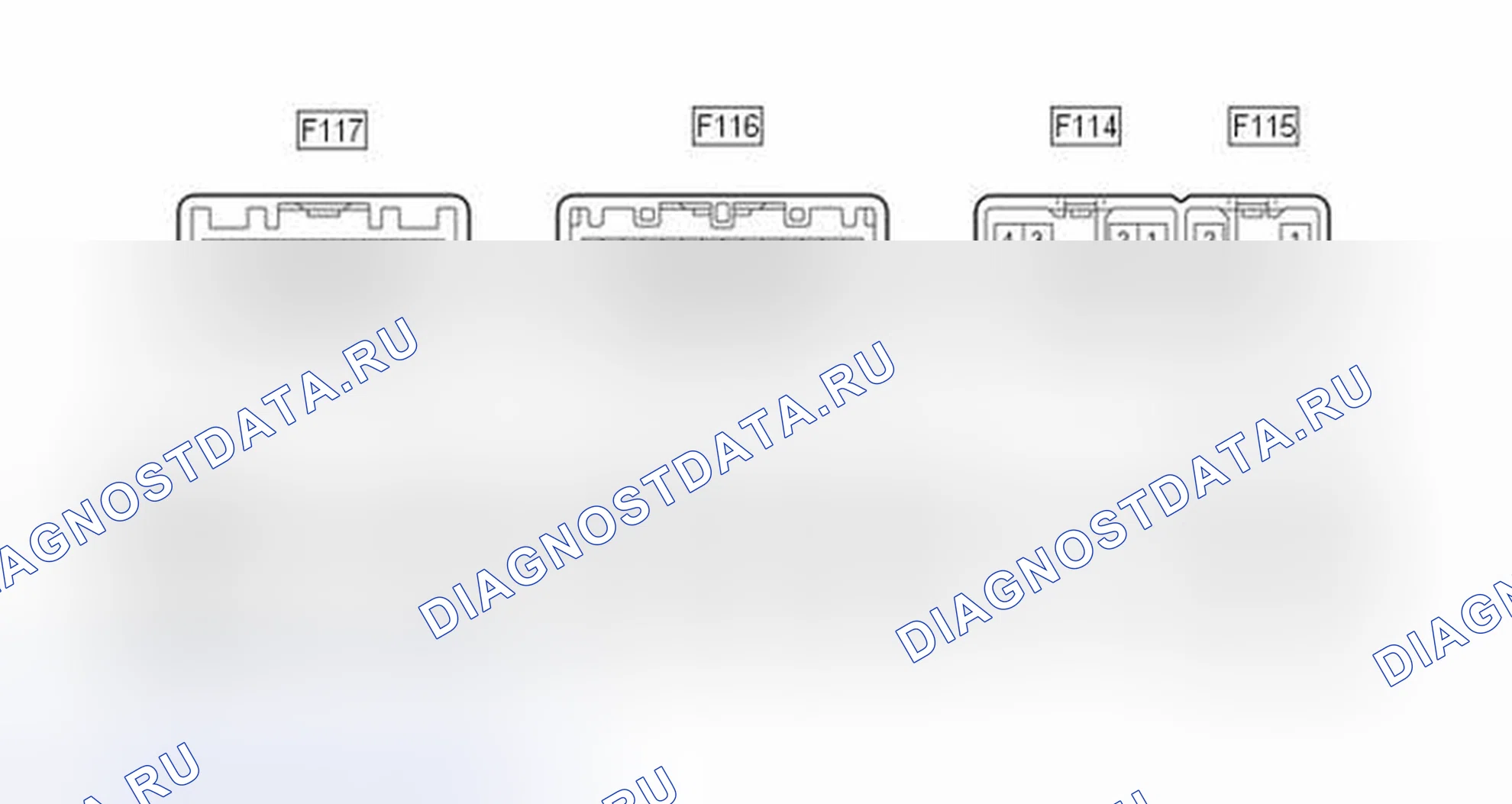 Рис. 235: КЛЕММЫ блока управления (ЭБУ) [02 / 2014 -]. Toyota Highlander III