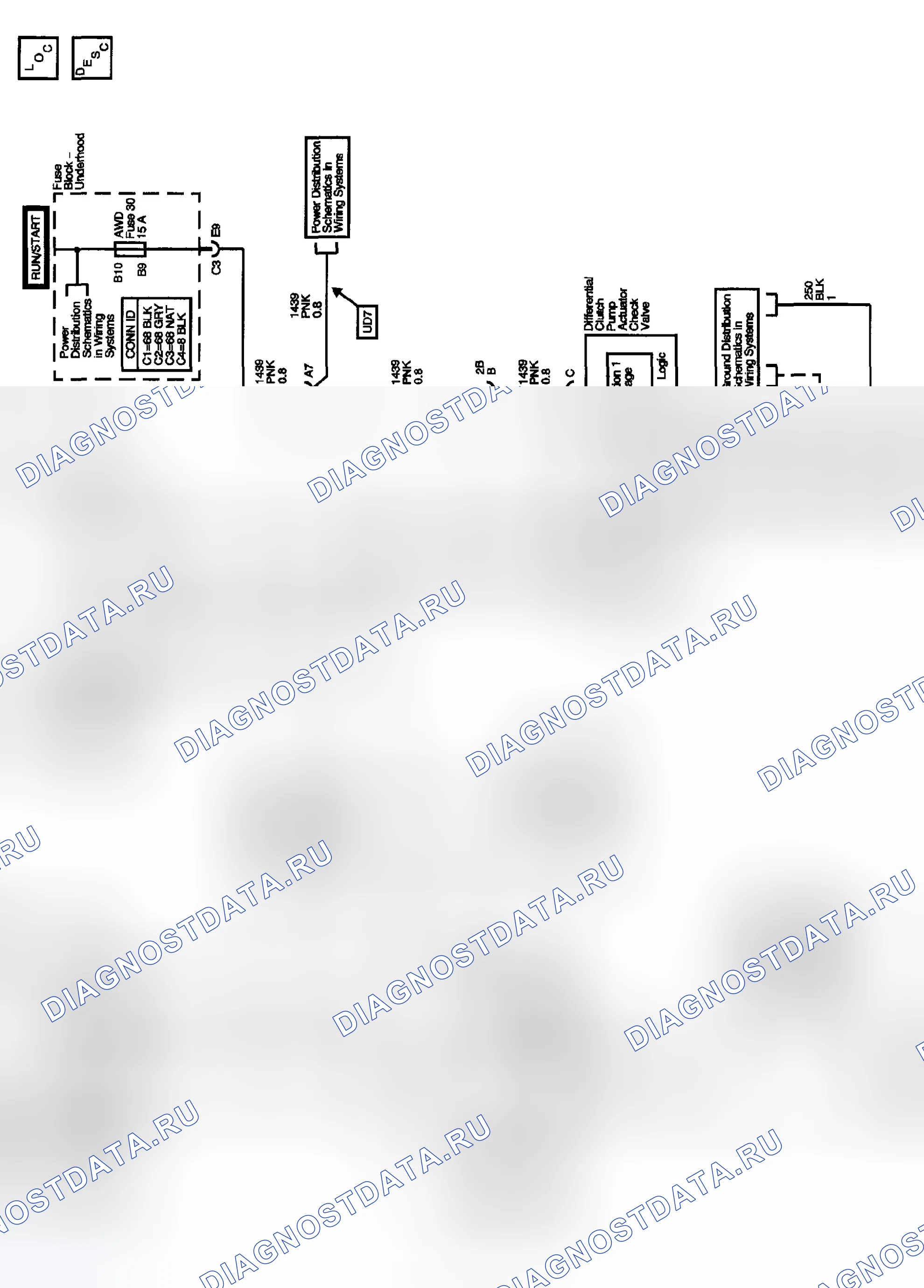 Рис. 4: Схема блокировки дифференциала. Hyundai Venue I